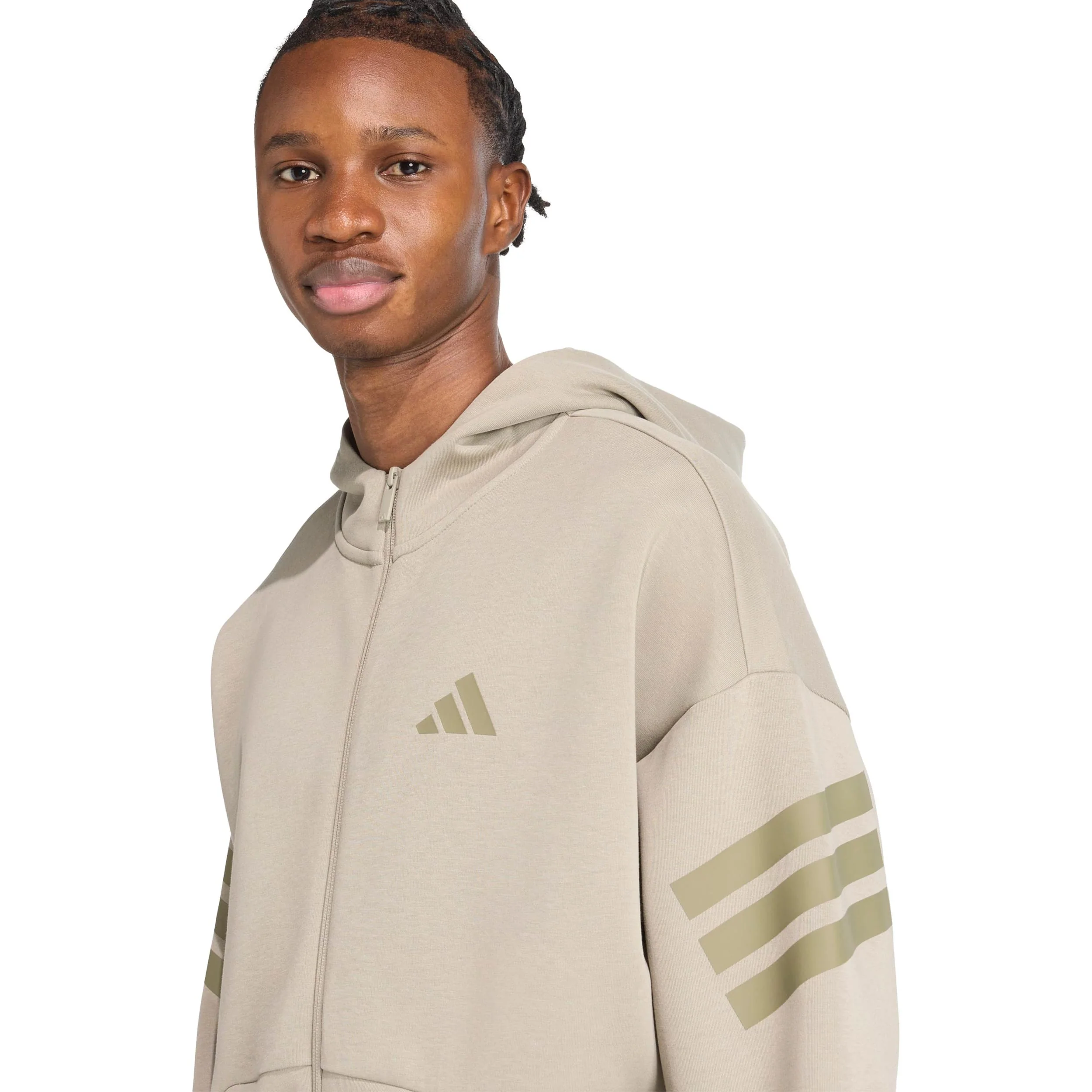 3Stripes Full-Zip Trainingsjack Heren-beige - Image 5