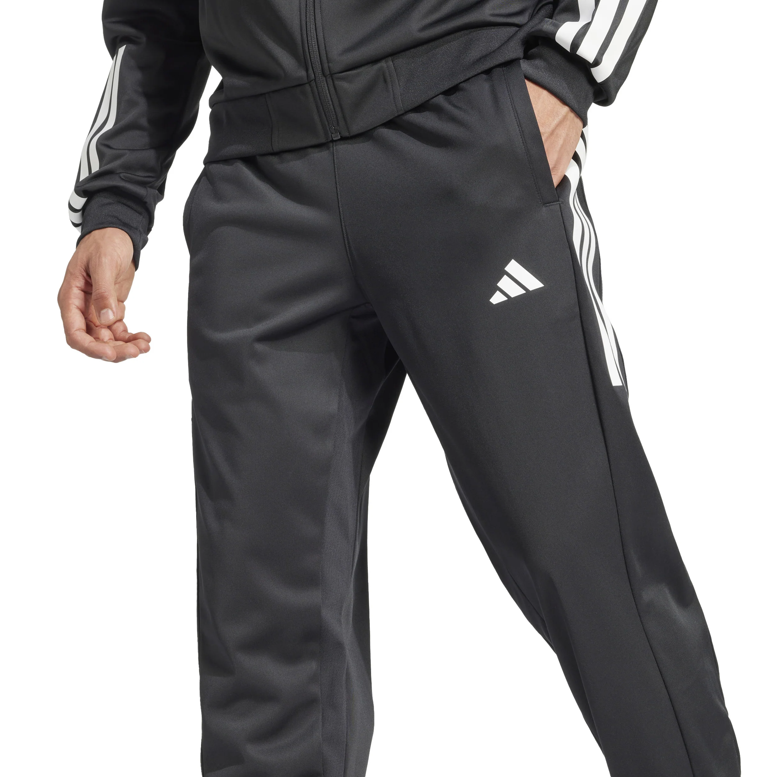 3Stripes Knit Trainingsbroek Heren - zwart, wit - Image 6
