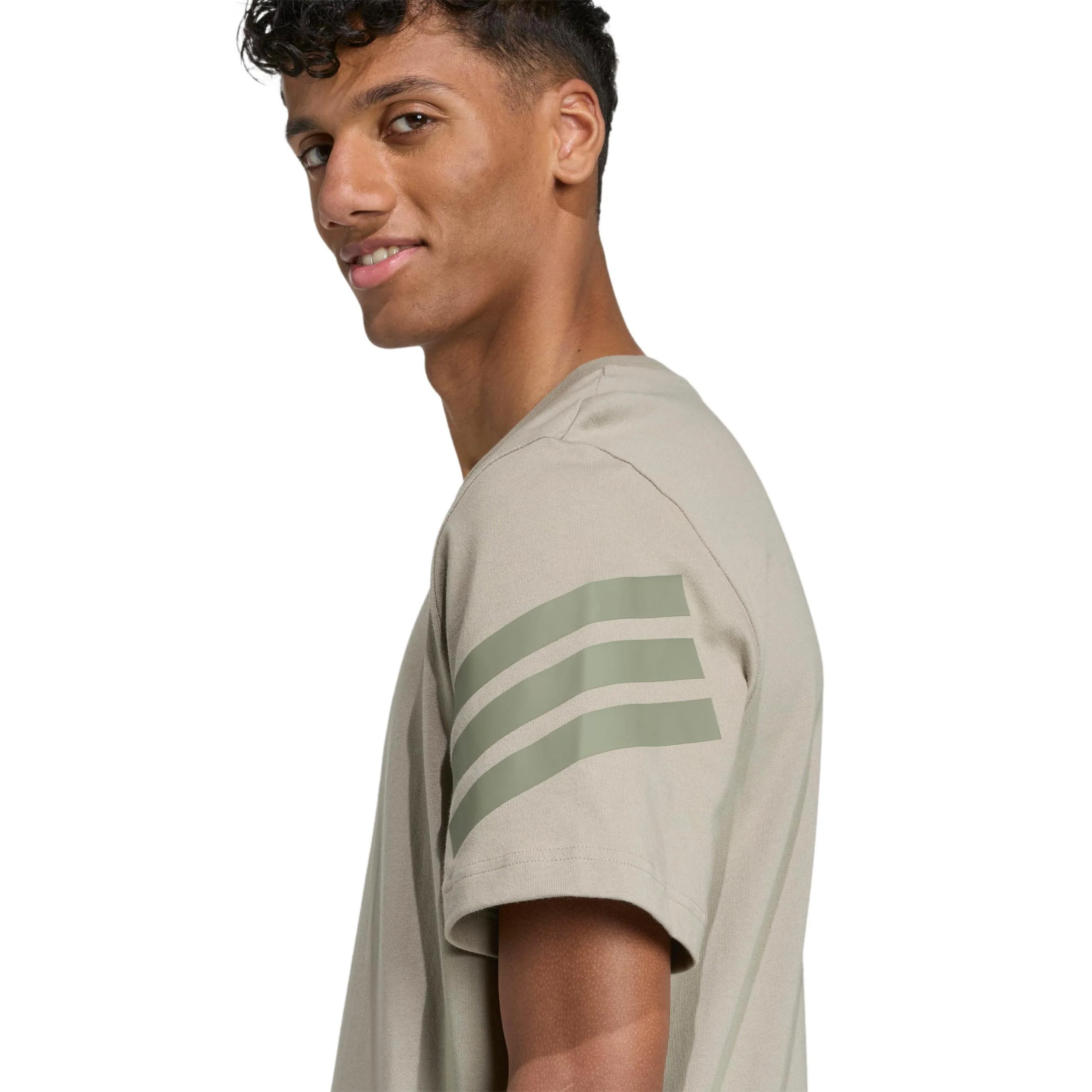 3Stripes Regular T-shirt Heren-beige - Image 5