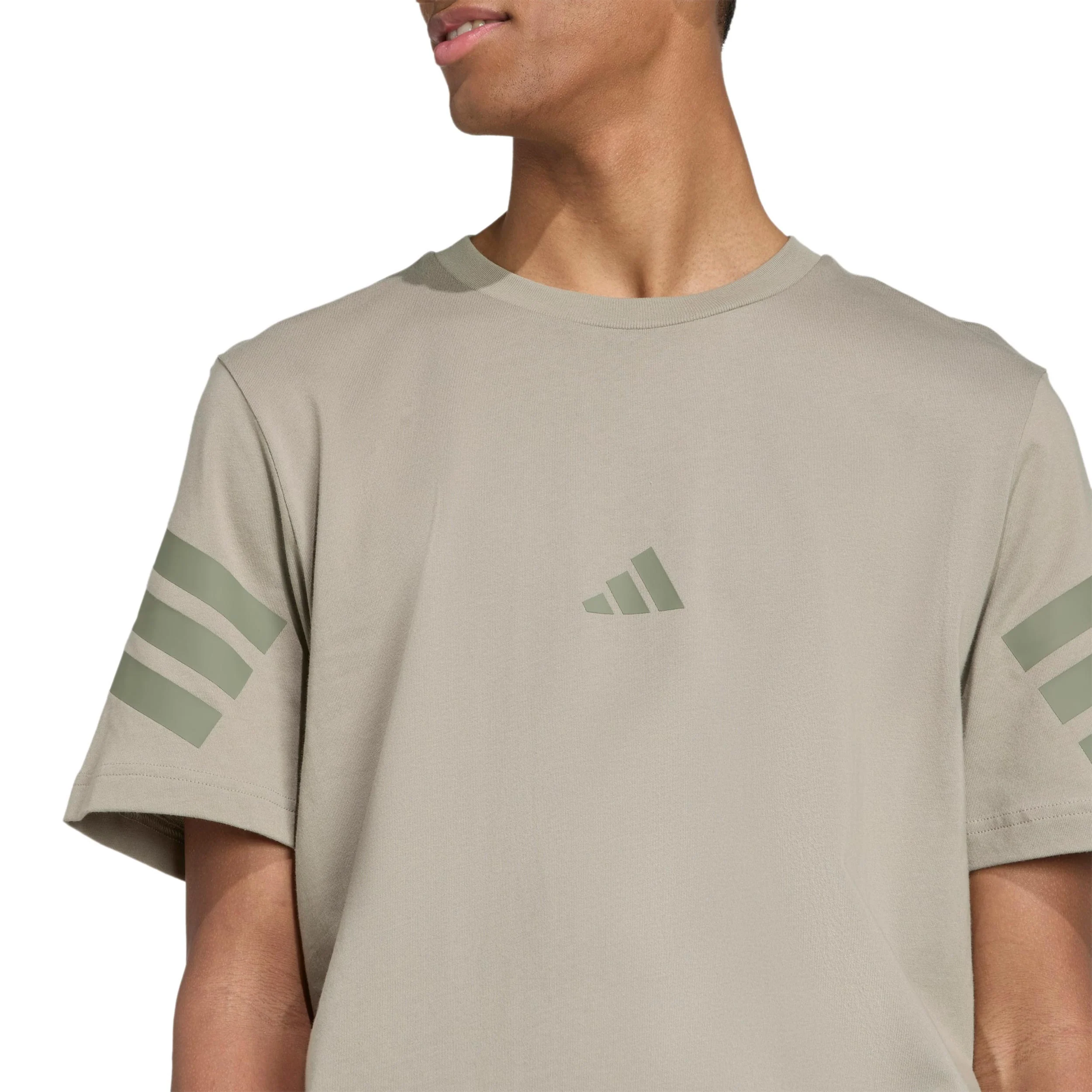 3Stripes Regular T-shirt Heren-beige - Image 6