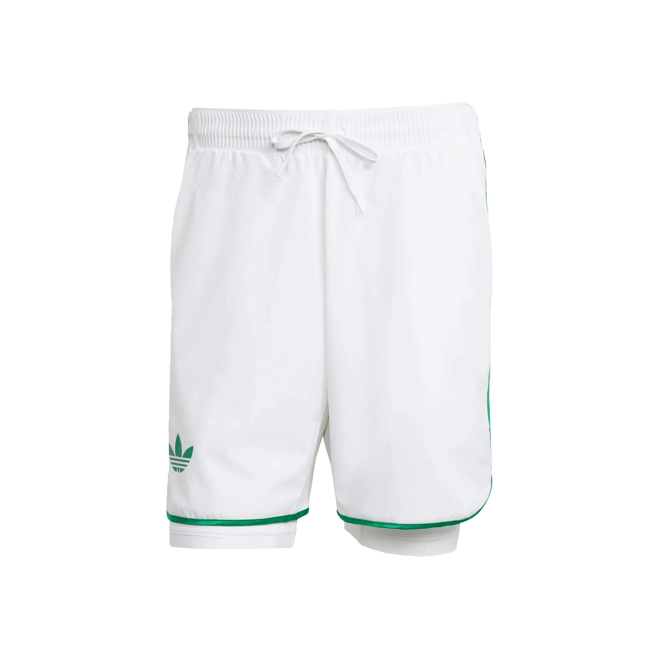 7in Shorts Heren-Wit,Groen