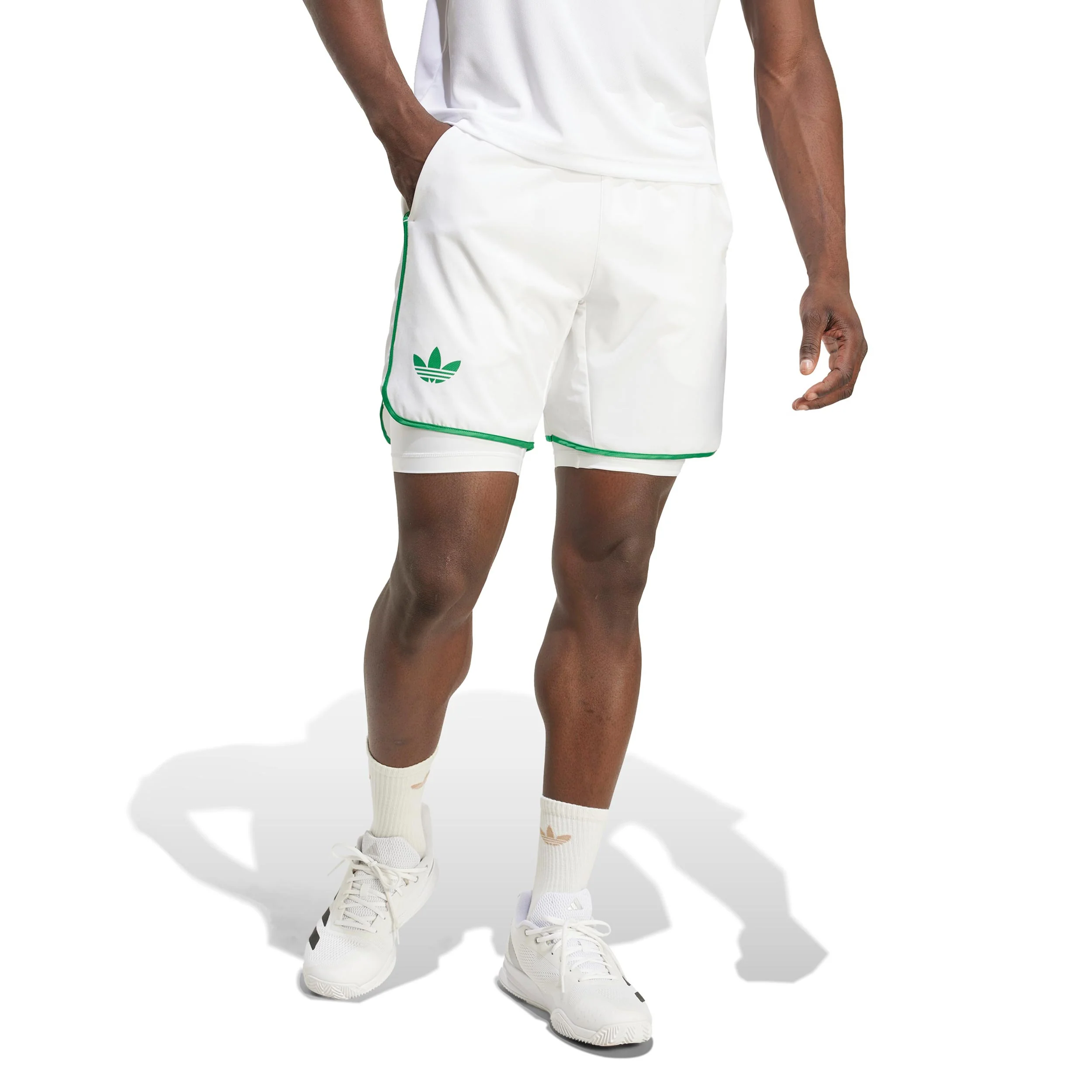 7in Shorts Heren-Wit,Groen - Image 2