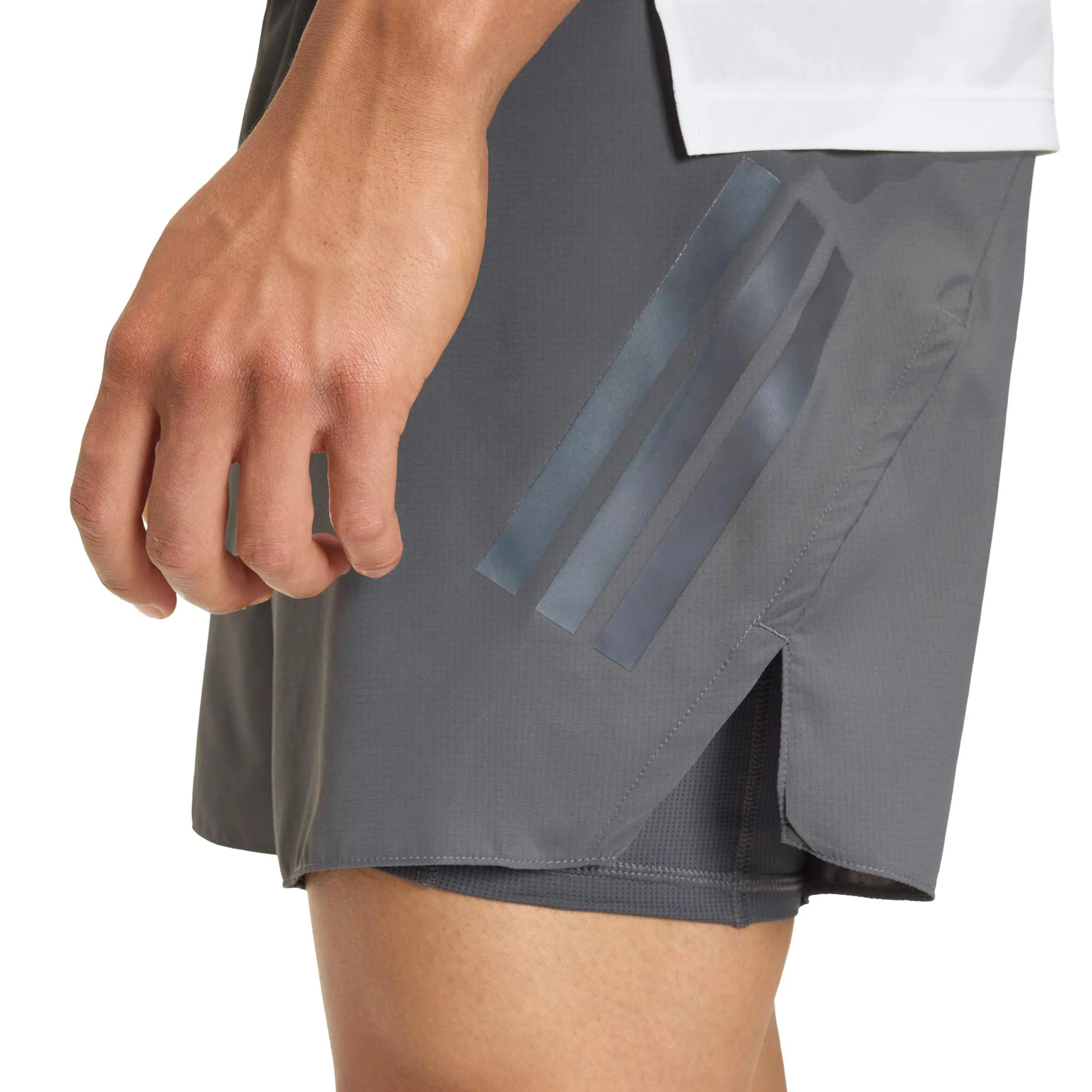 adi365 2in1 Hardloopshorts Heren-grijs - Image 5