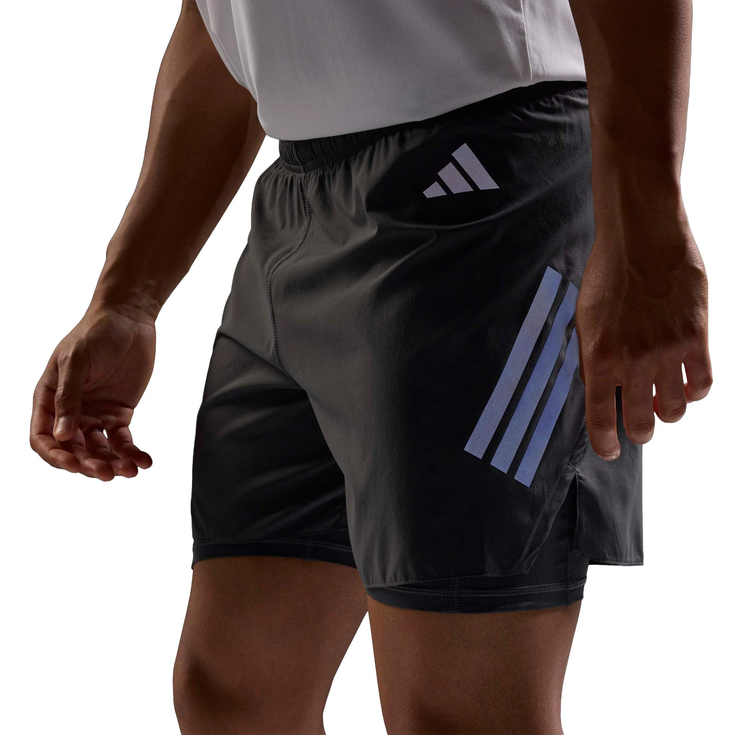 adi365 2in1 Hardloopshorts Heren-grijs - Image 7