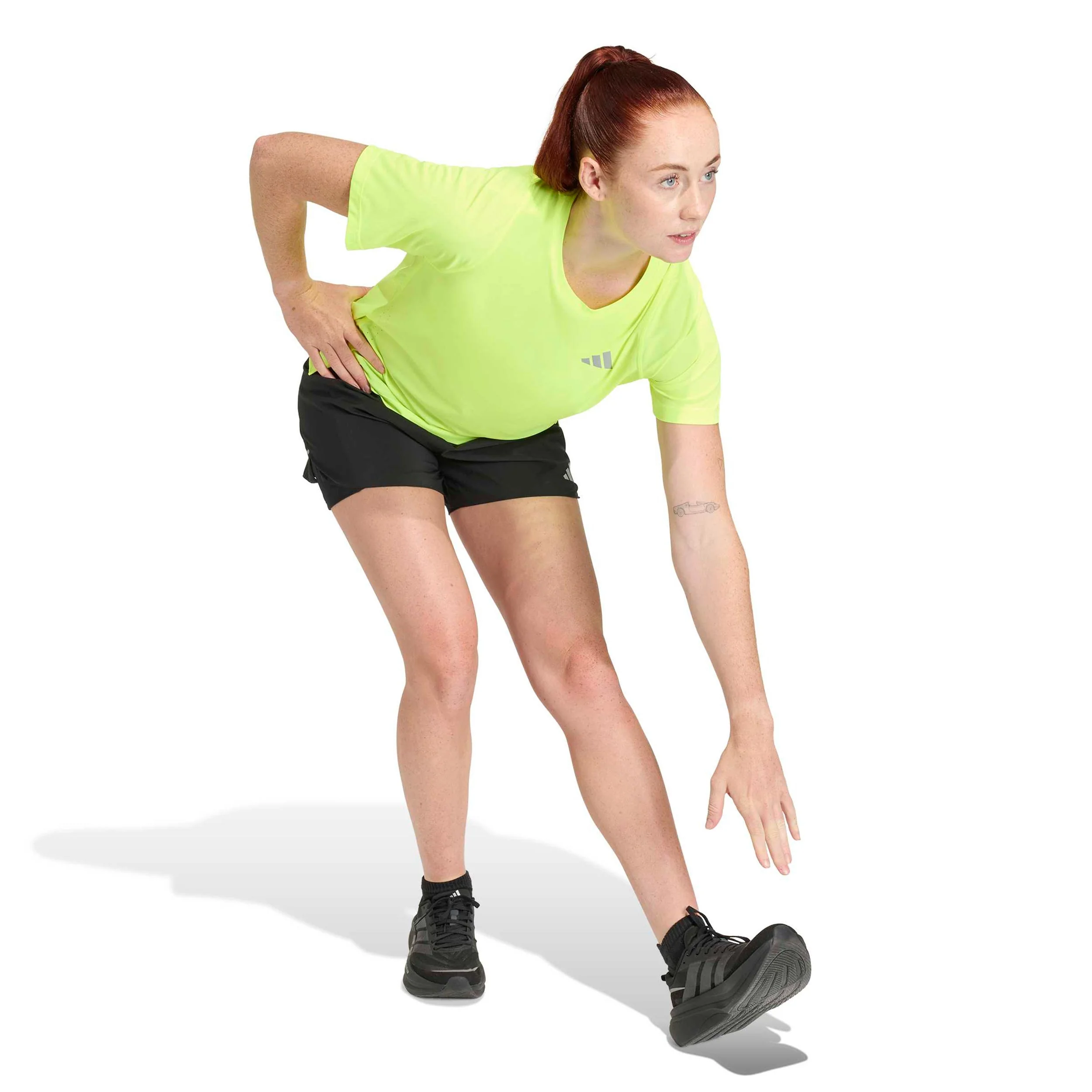 adi365 Breeze  Hardloopshirt Dames-geel - Image 4