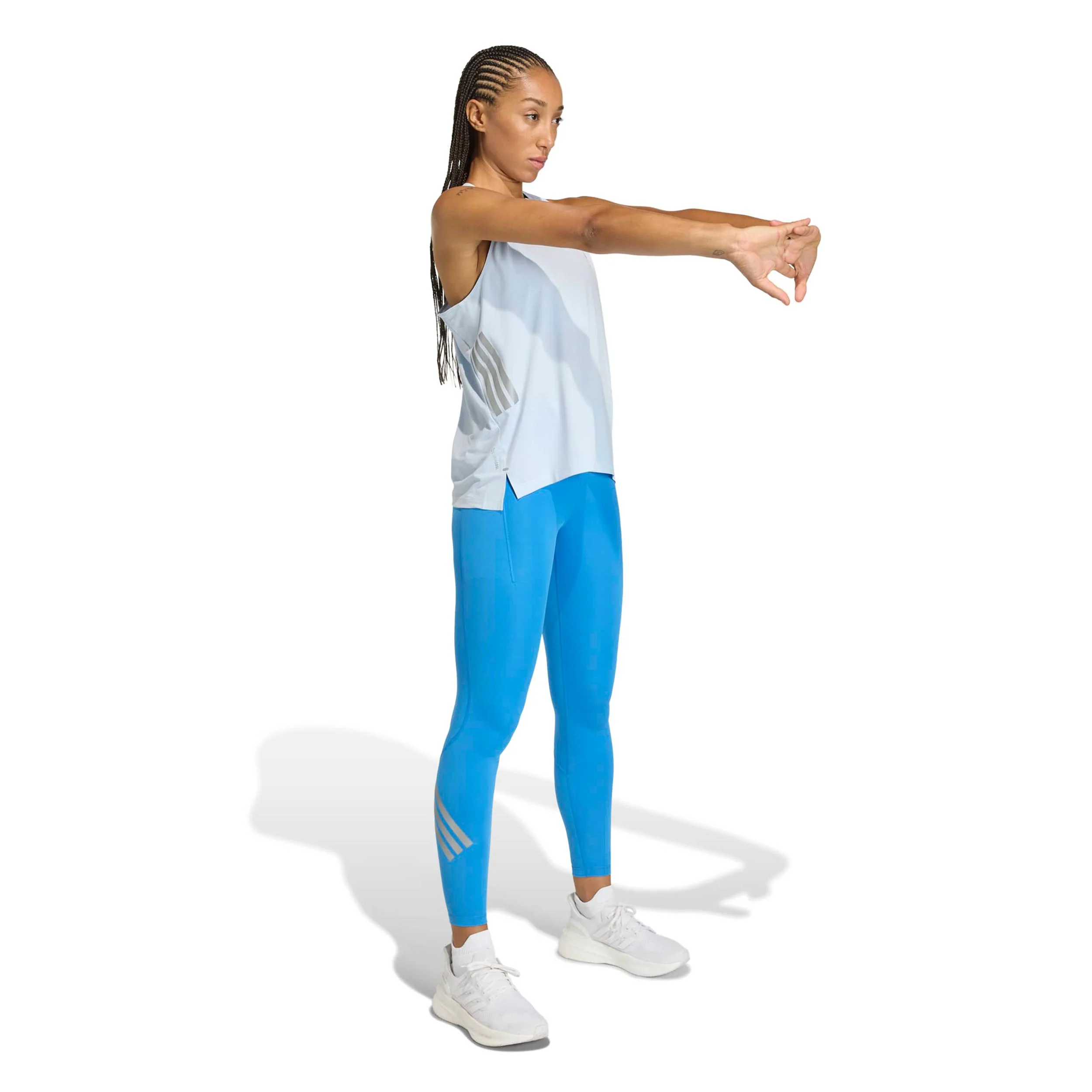 adi365 Iconic Hardloopshirt Dames-blaugrau - Image 4