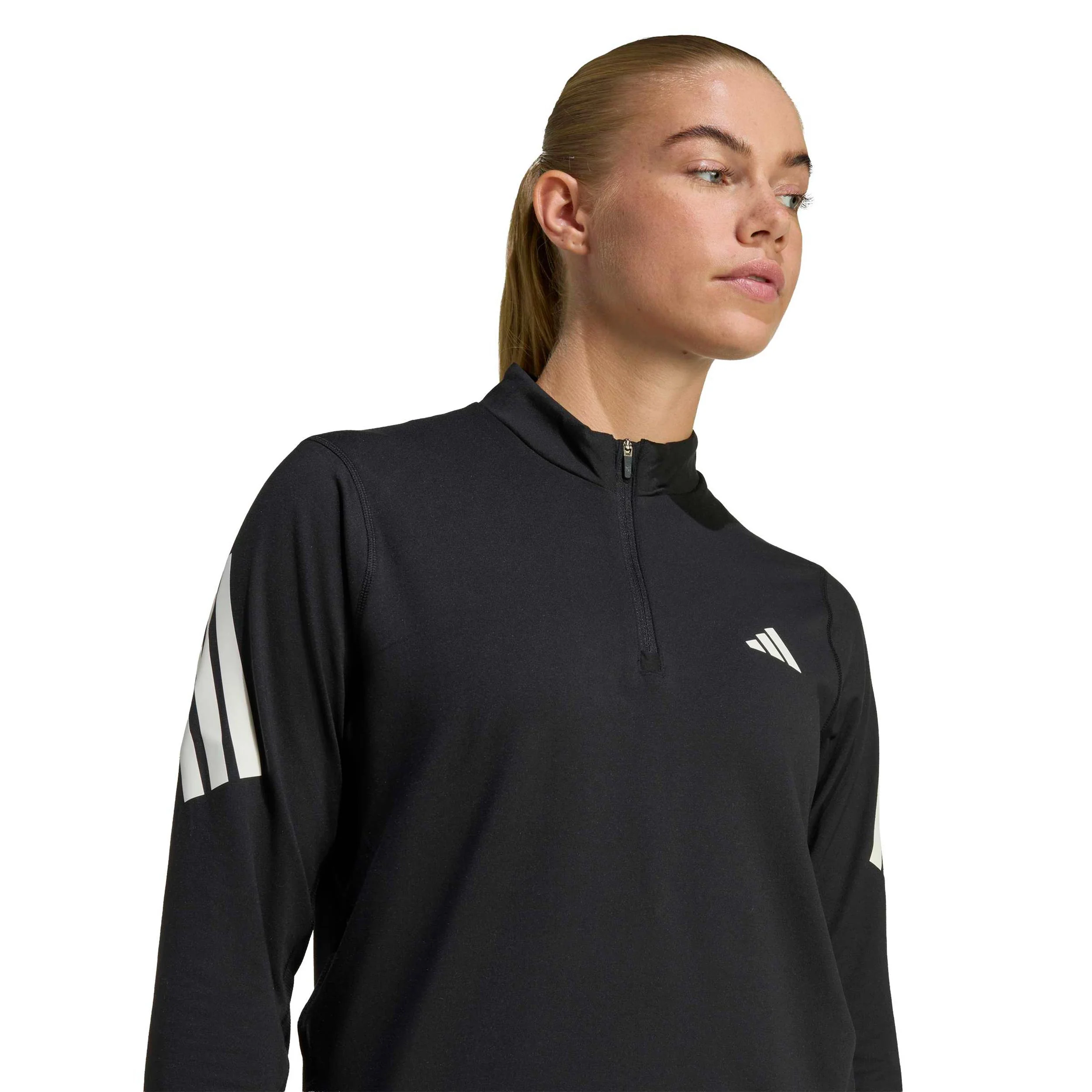 adi365 Zip Hardloopshirt Dames-zwart - Image 6