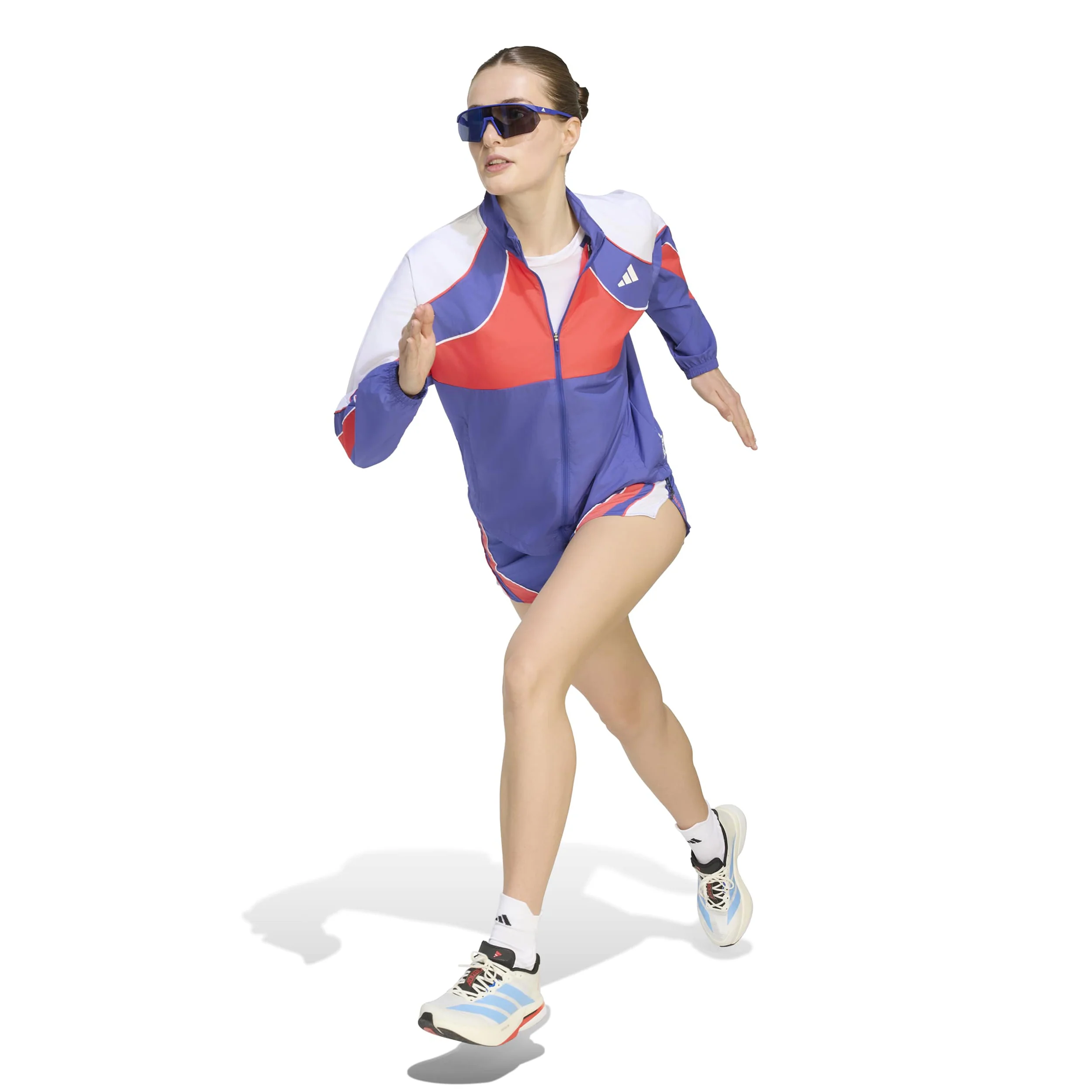 adizero Archive Hardloopjas Dames - blauw, rood - Image 4