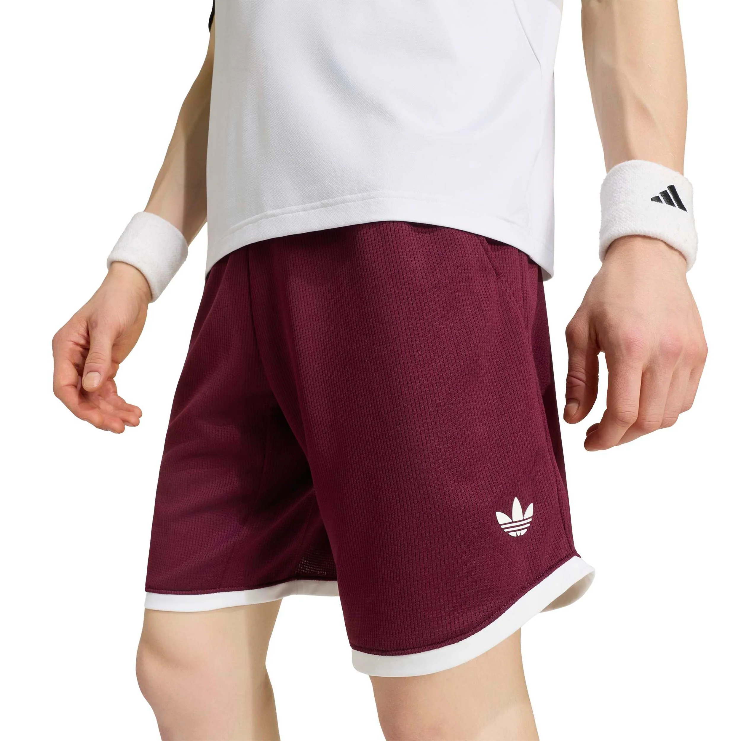 Classics 9Inch Shorts Heren - wijnrood, wit - Image 5