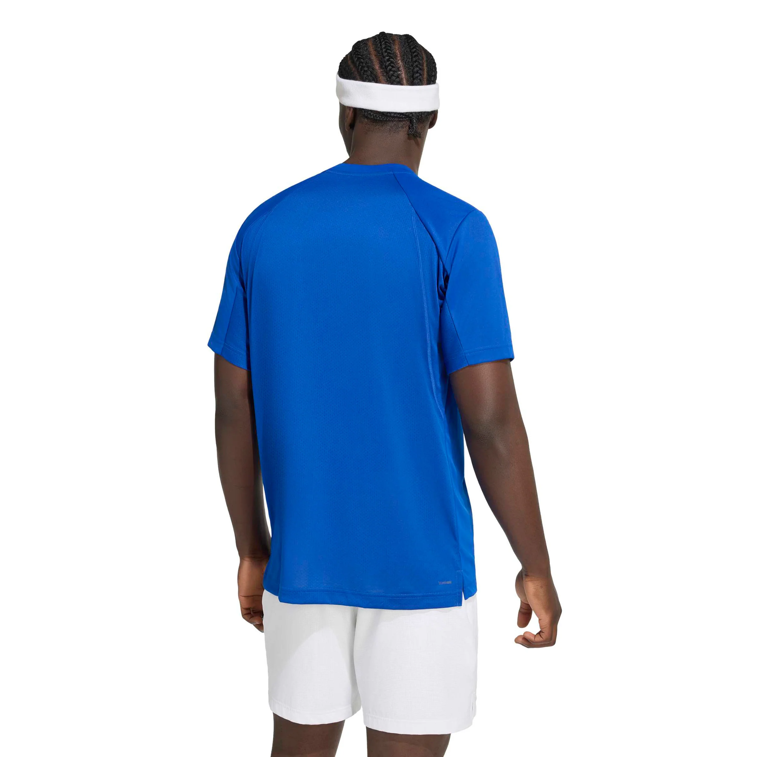 Club T-shirt Heren - blauw, wit - Image 4