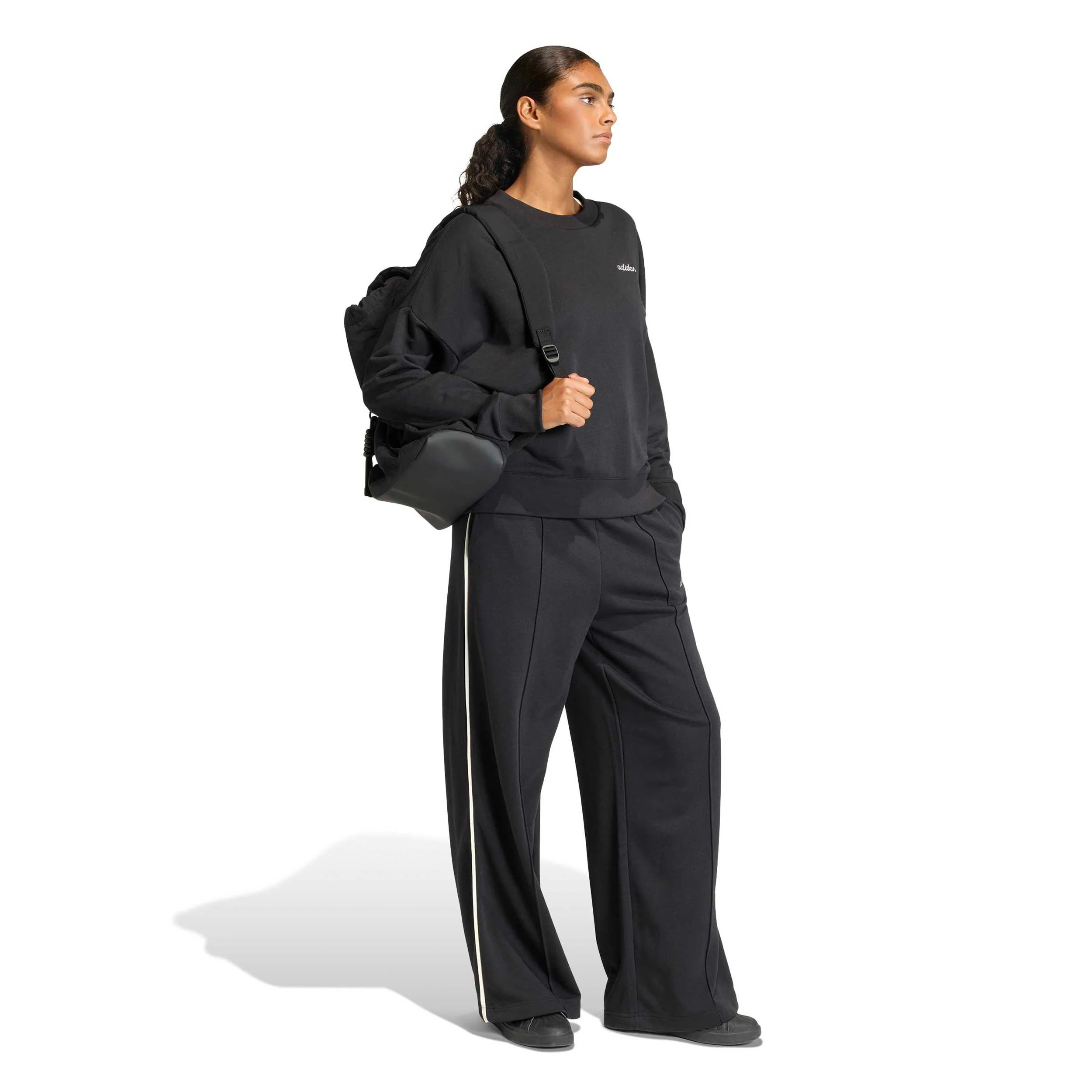 Crew Sweatshirt Dames-zwart - Image 4