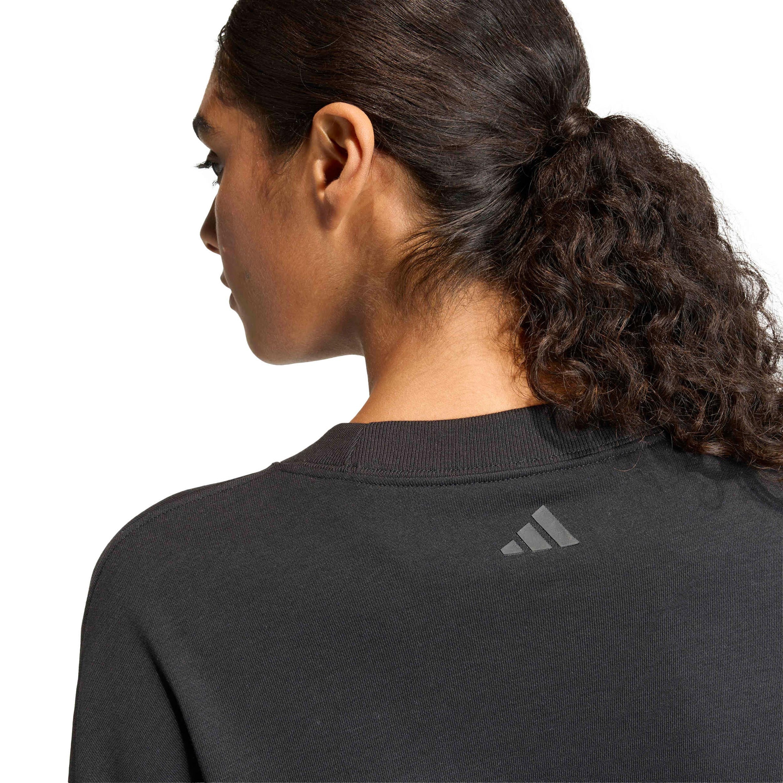 Crew Sweatshirt Dames-zwart - Image 5