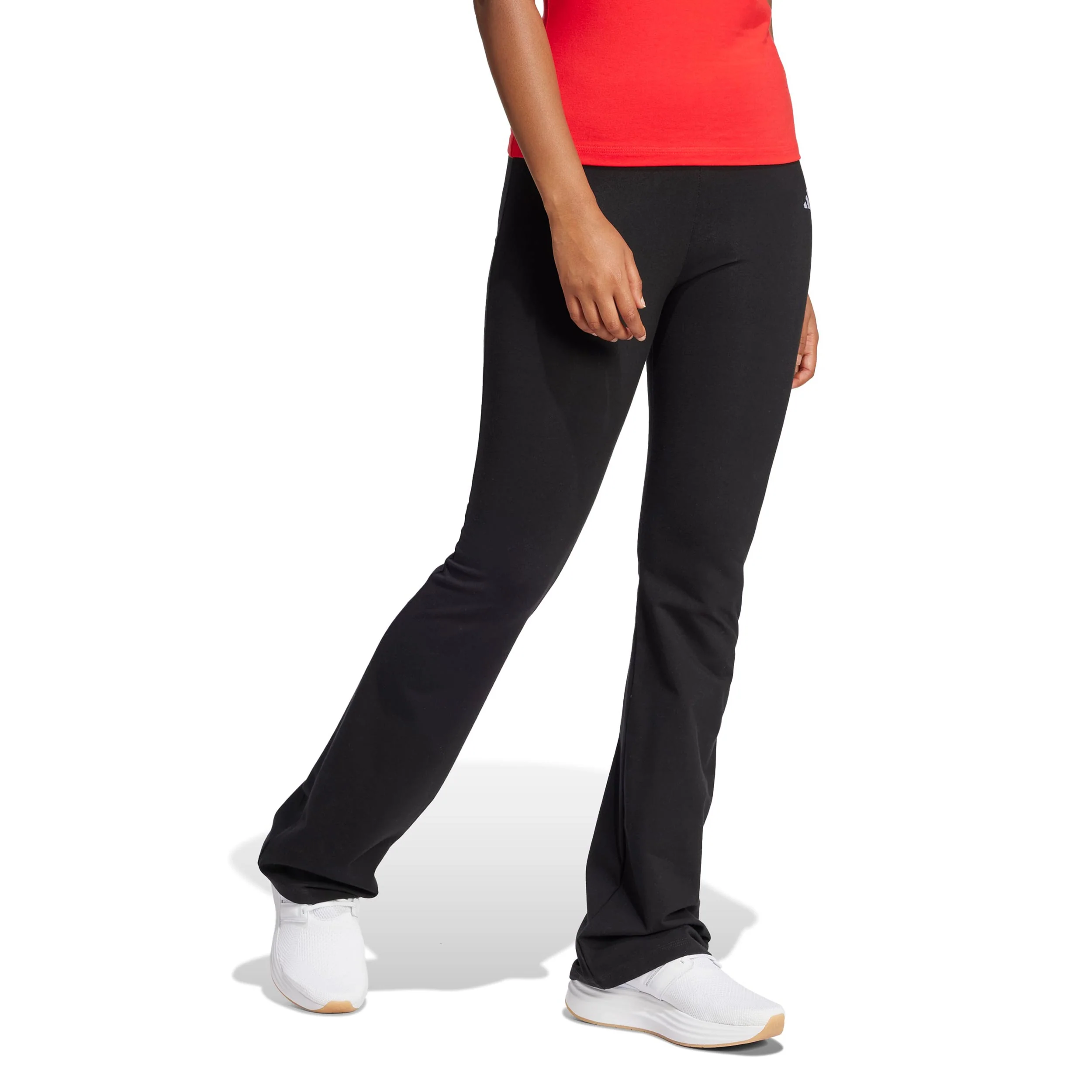 Essentials Small Logo Flared Tight Dames-zwart - Image 4
