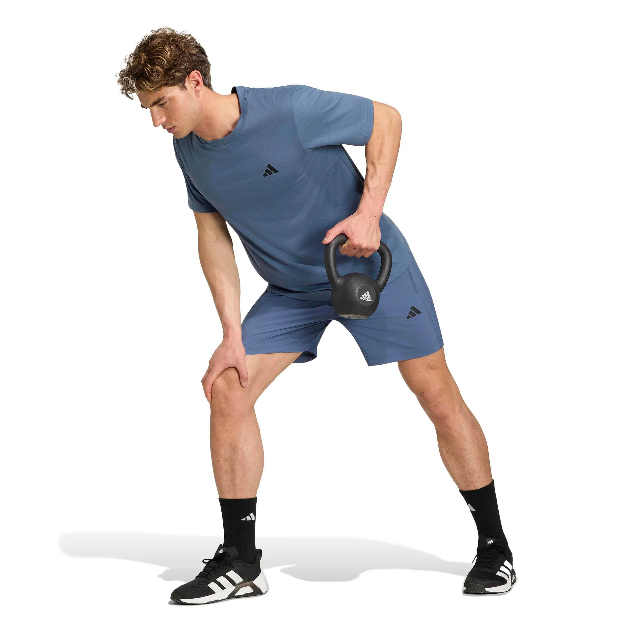 Essentials T-shirt Heren - blauwgrijs - Image 4