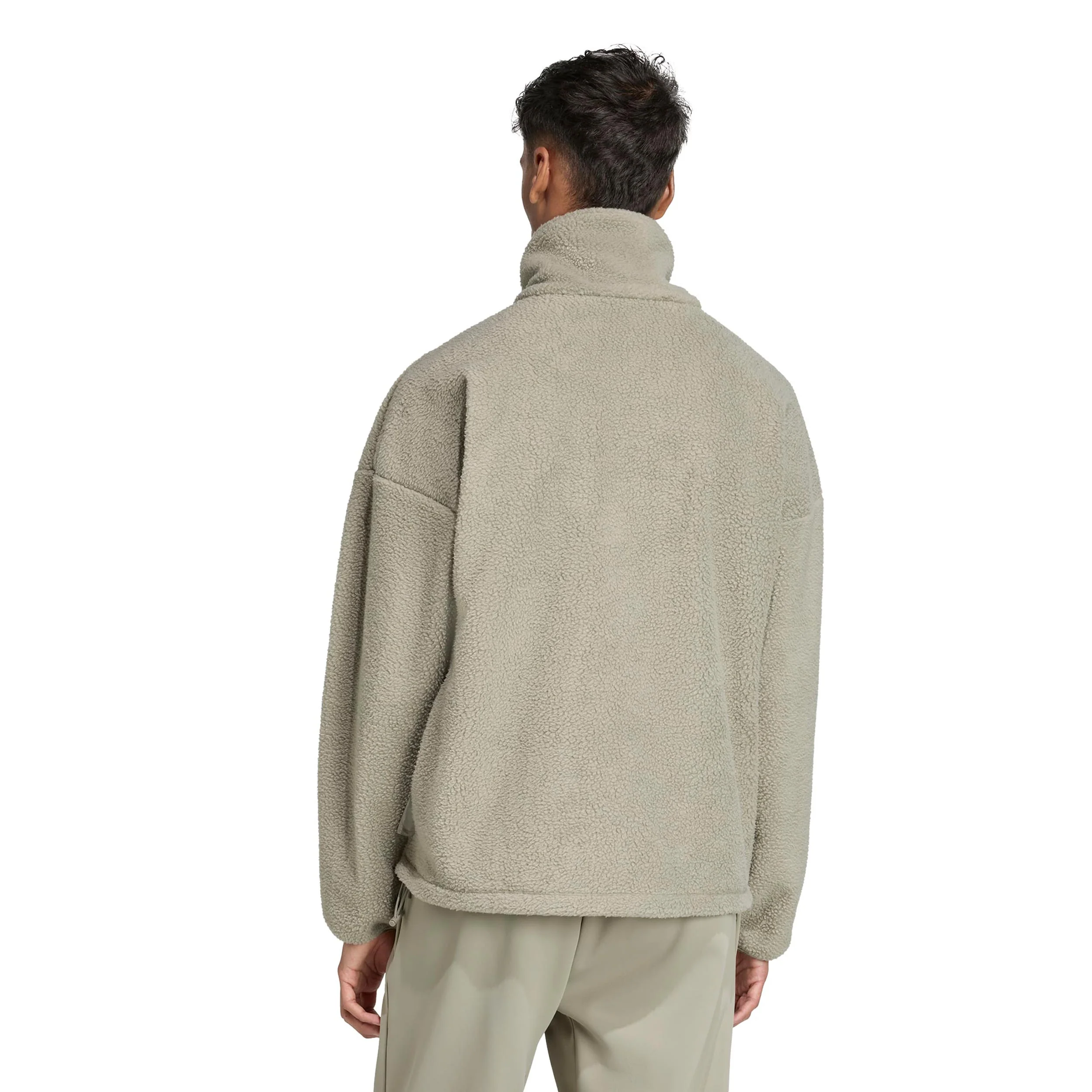 Fleece Full-Zip Trainingsjack Heren-beige - Image 3