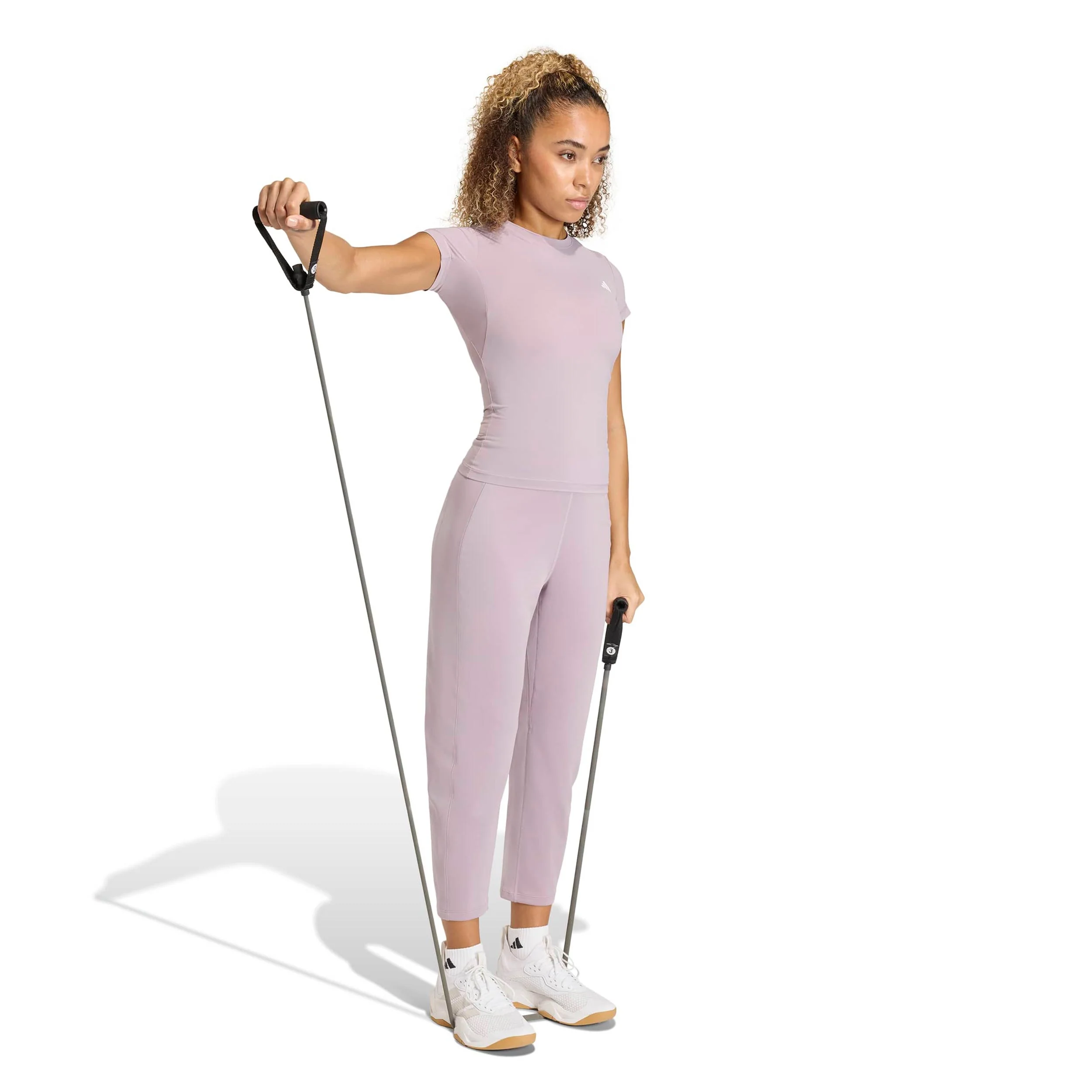 Power Essentials Workout T-shirt Dames - roze - Image 4