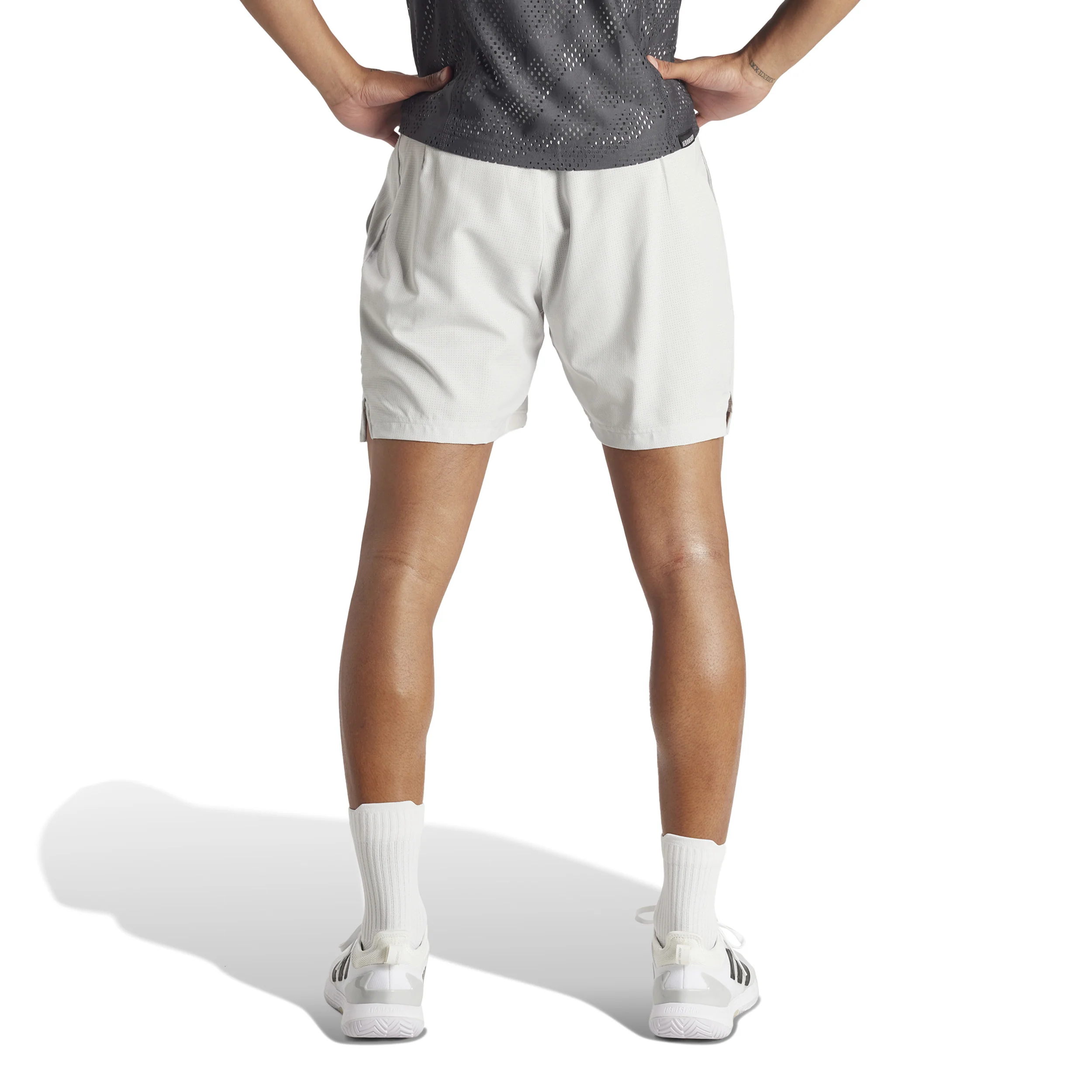 Set With Tight 7in Shorts Heren-Lichtgrijs,Zwart - Image 3