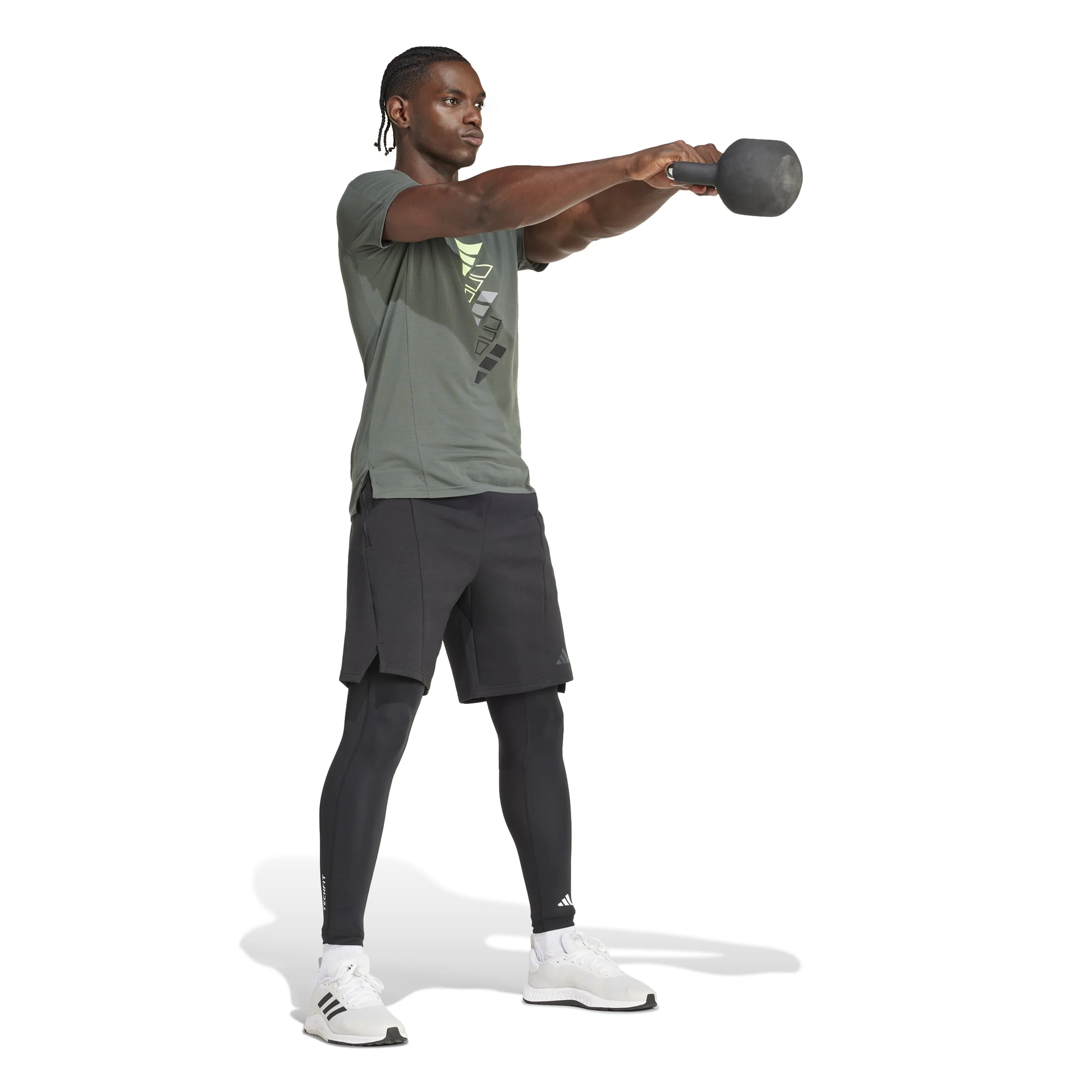 TechFit Compression Training Tight Heren-Zwart - Image 4