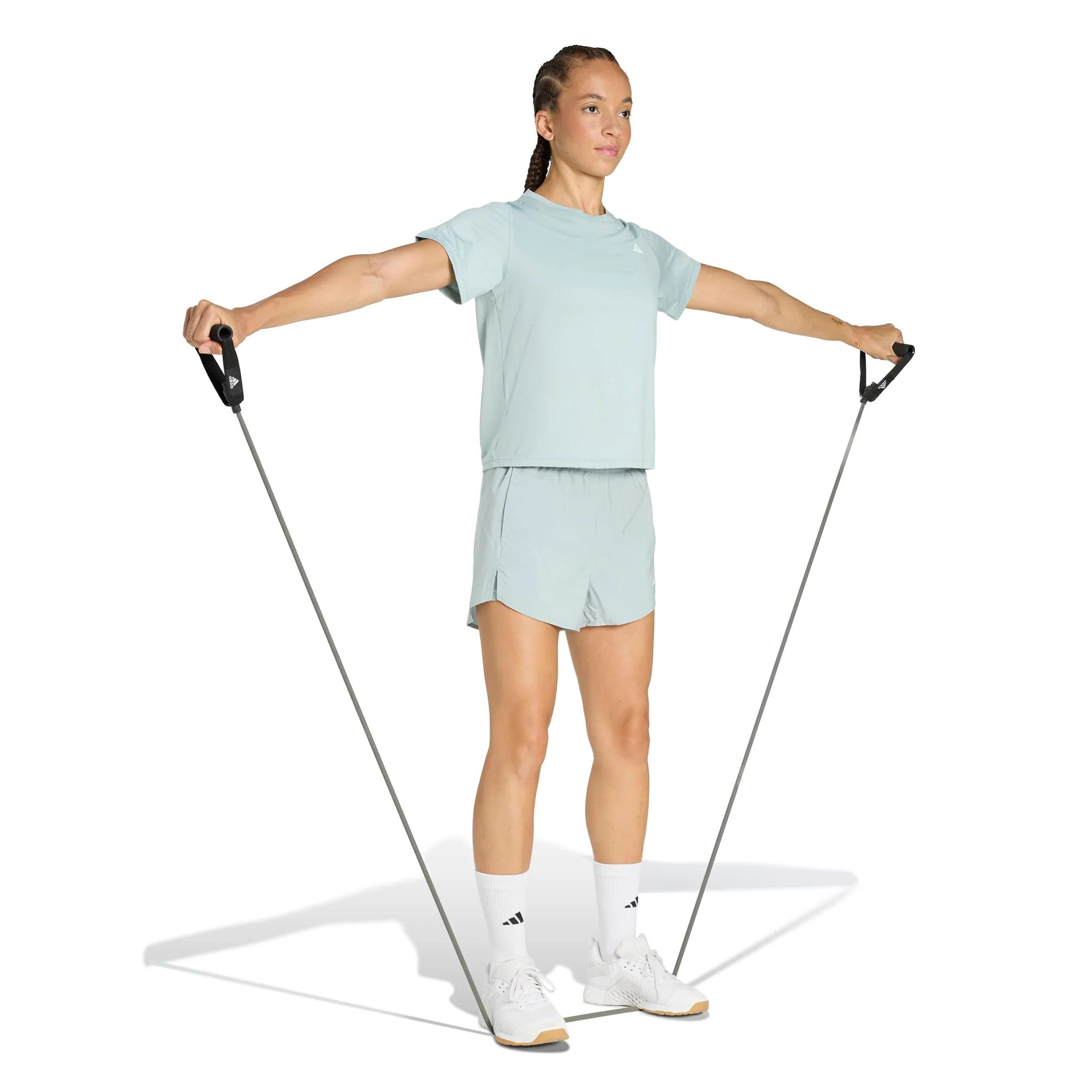 Workout Essentials T-shirt Dames - olijf - Image 4