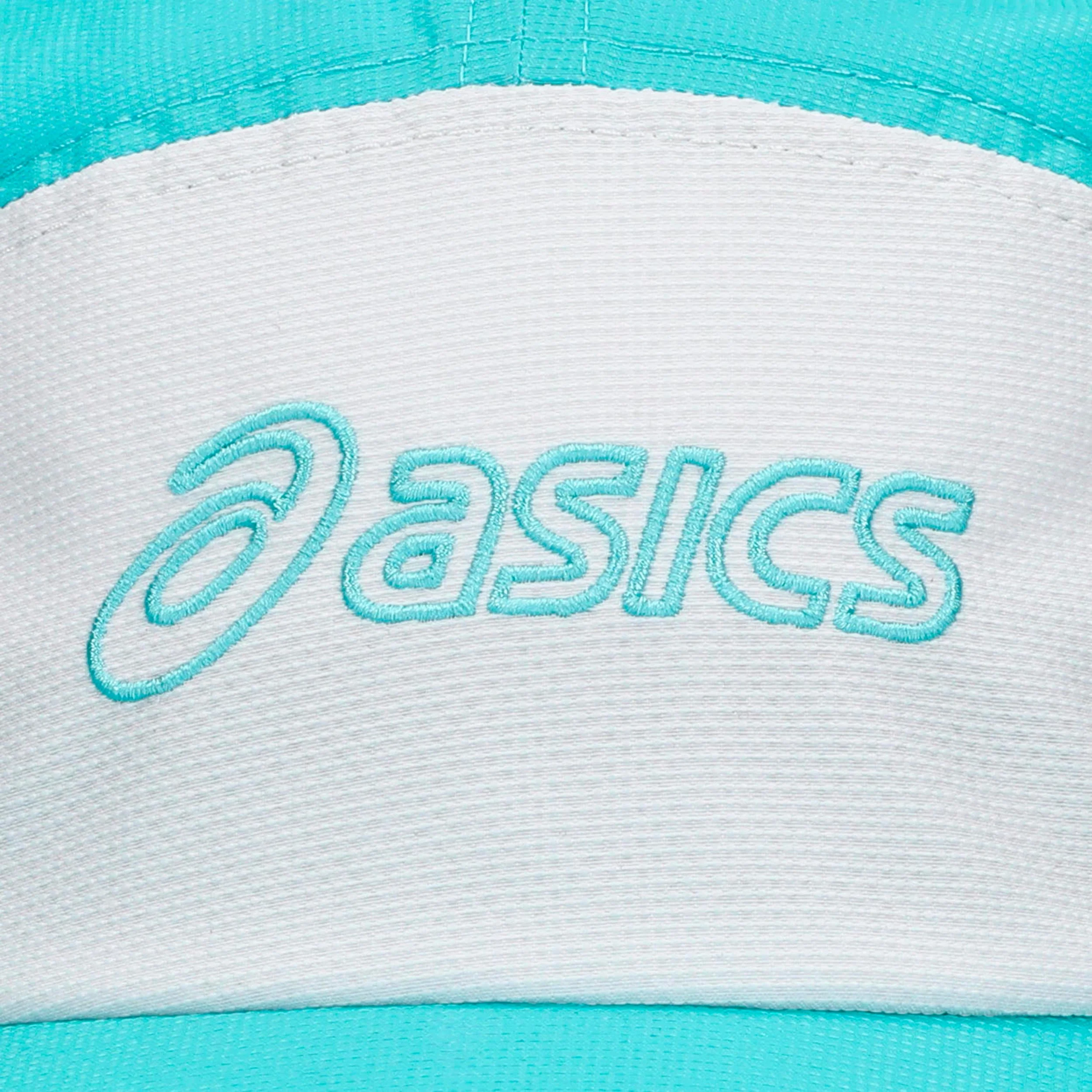 Asics 5 Panel Cap Unisex - turkoois, neongroen - Image 3