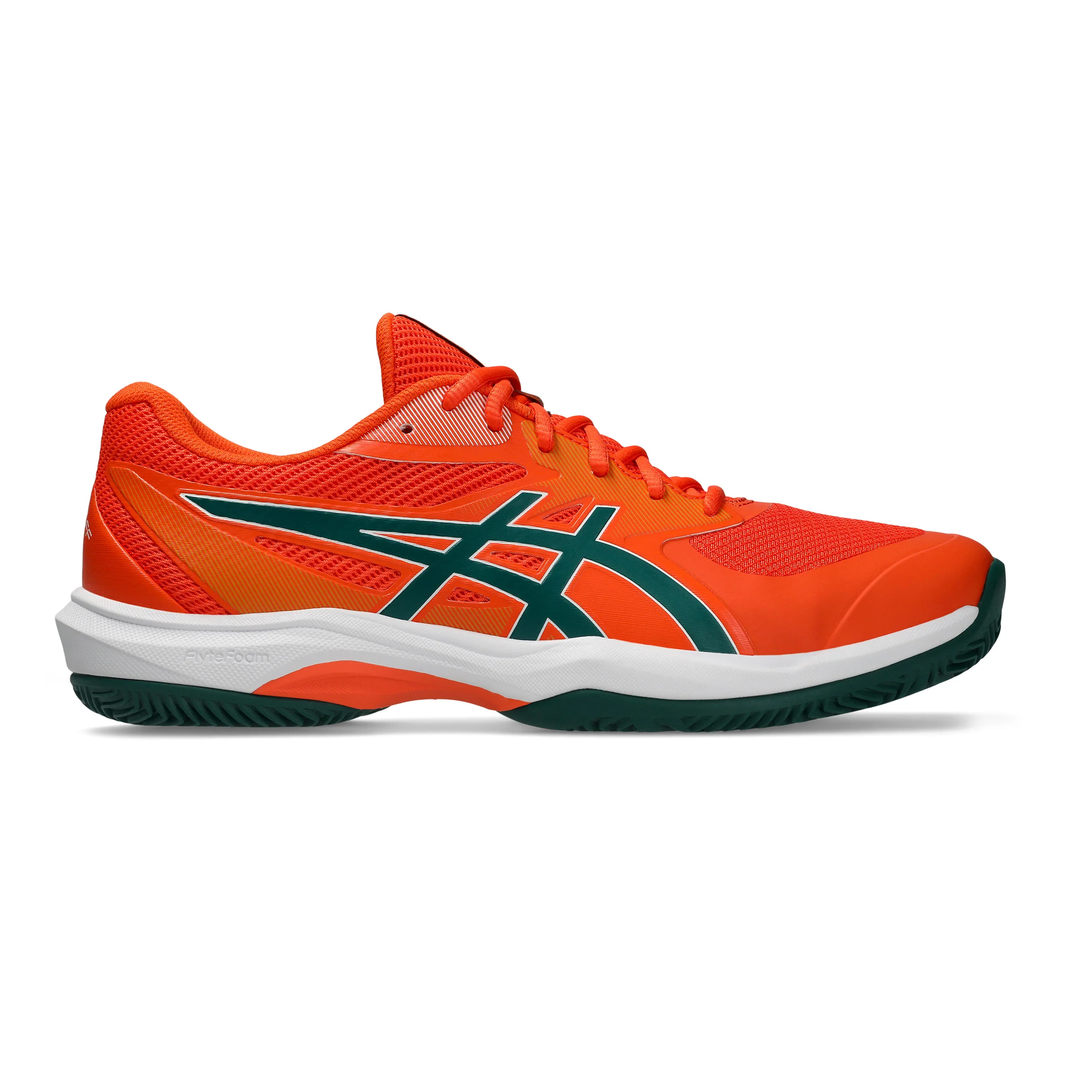 Game FF Padel schoen Heren - neonoranje, donkergroen