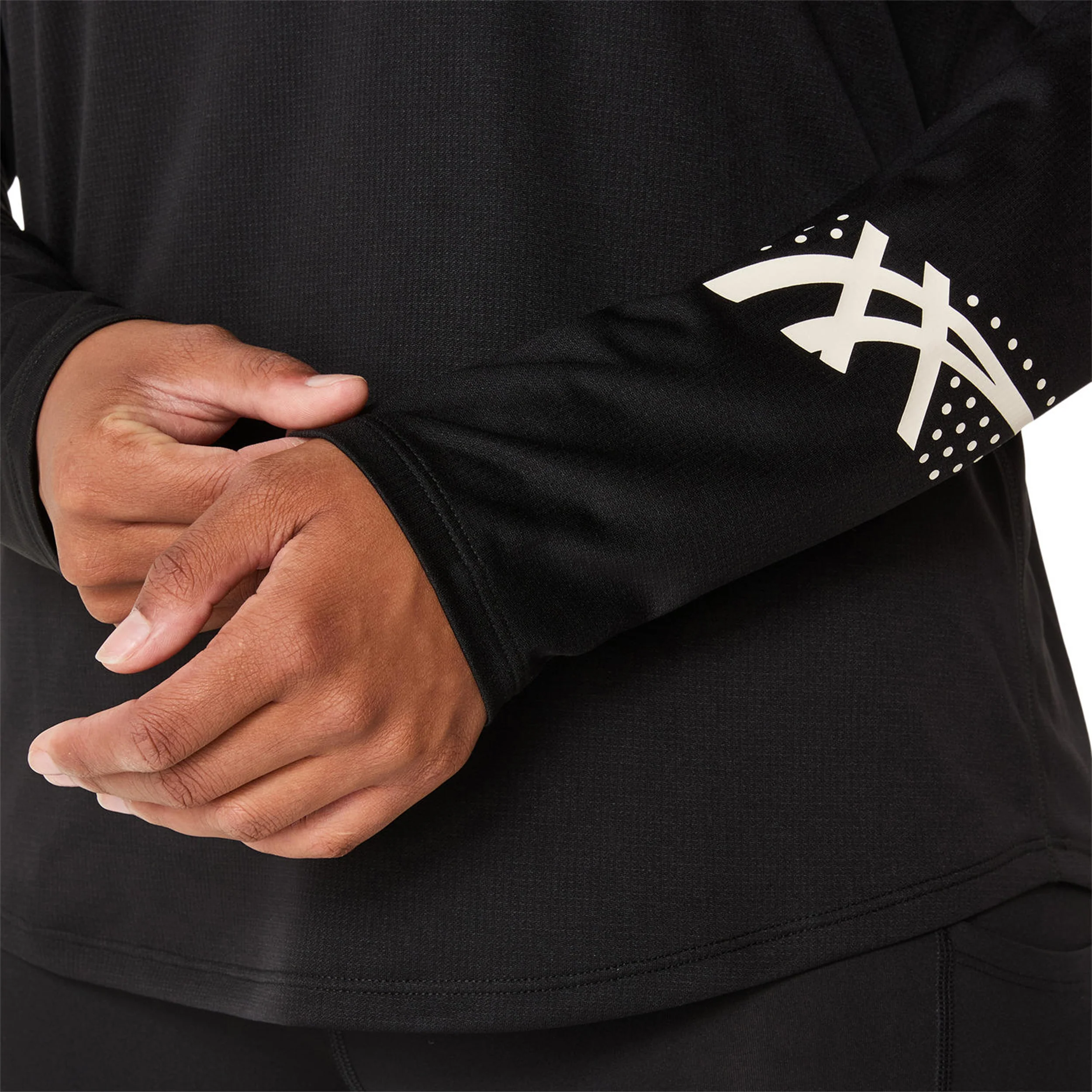 Icon 1/2 Zip Hardloopshirt Dames-Zwart - Image 9