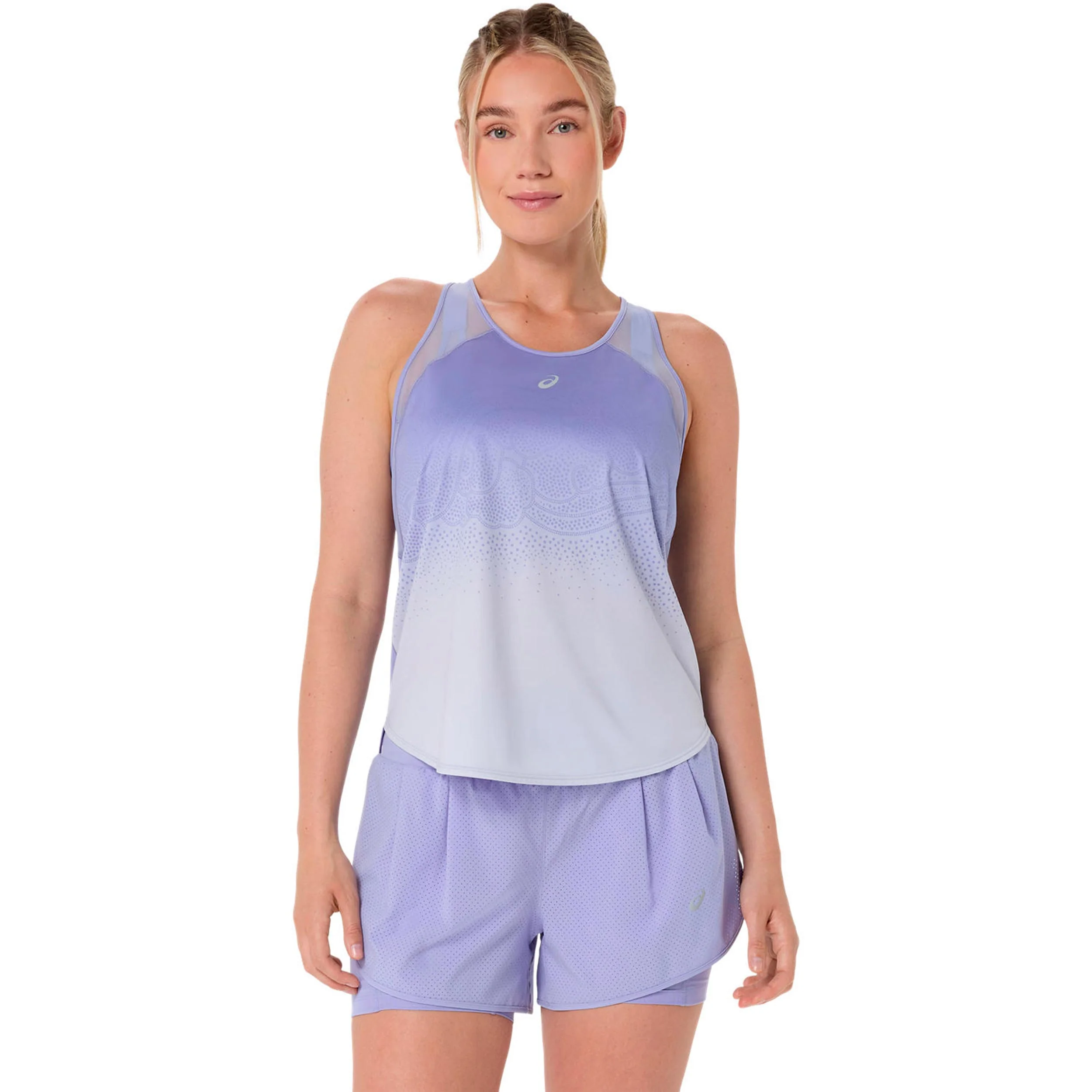 Road Fade Hardloopshirt Dames-blauw
