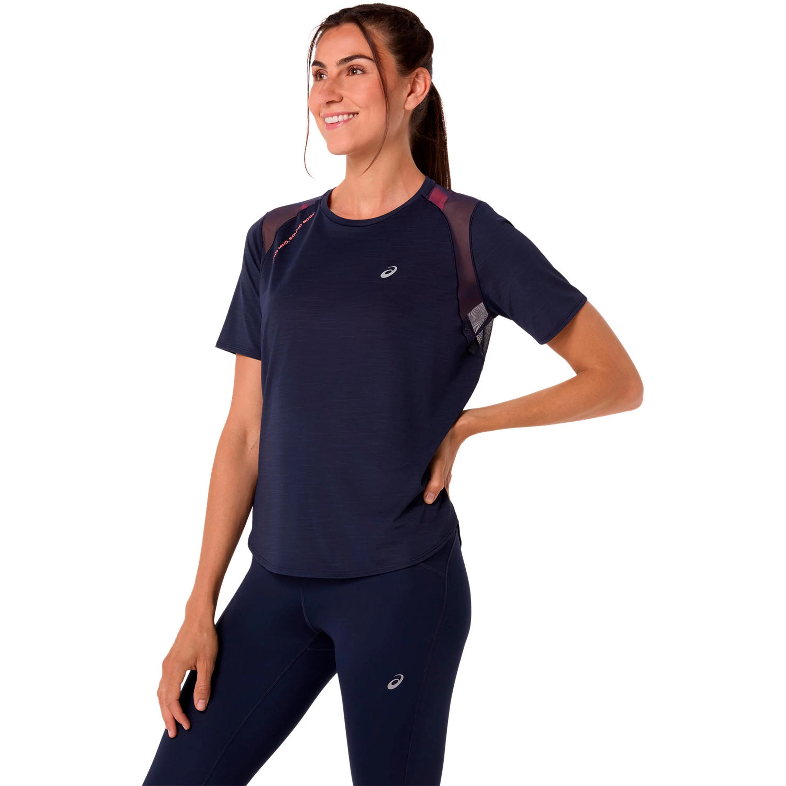 Road Hardloopshirt Dames - donkerblauw