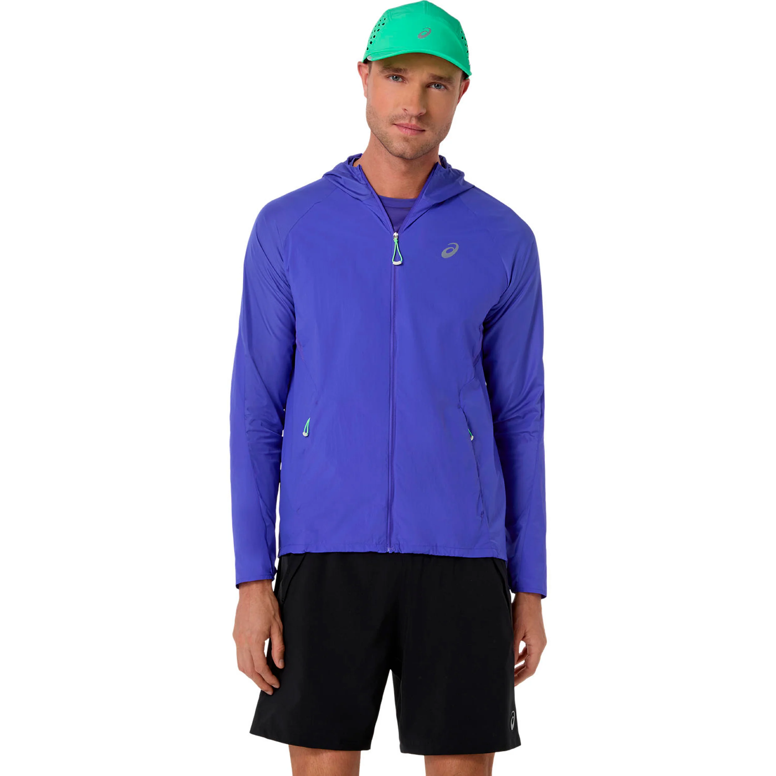 Road Packable Jacket Hardloopjas Heren - blauw, groen - Image 2