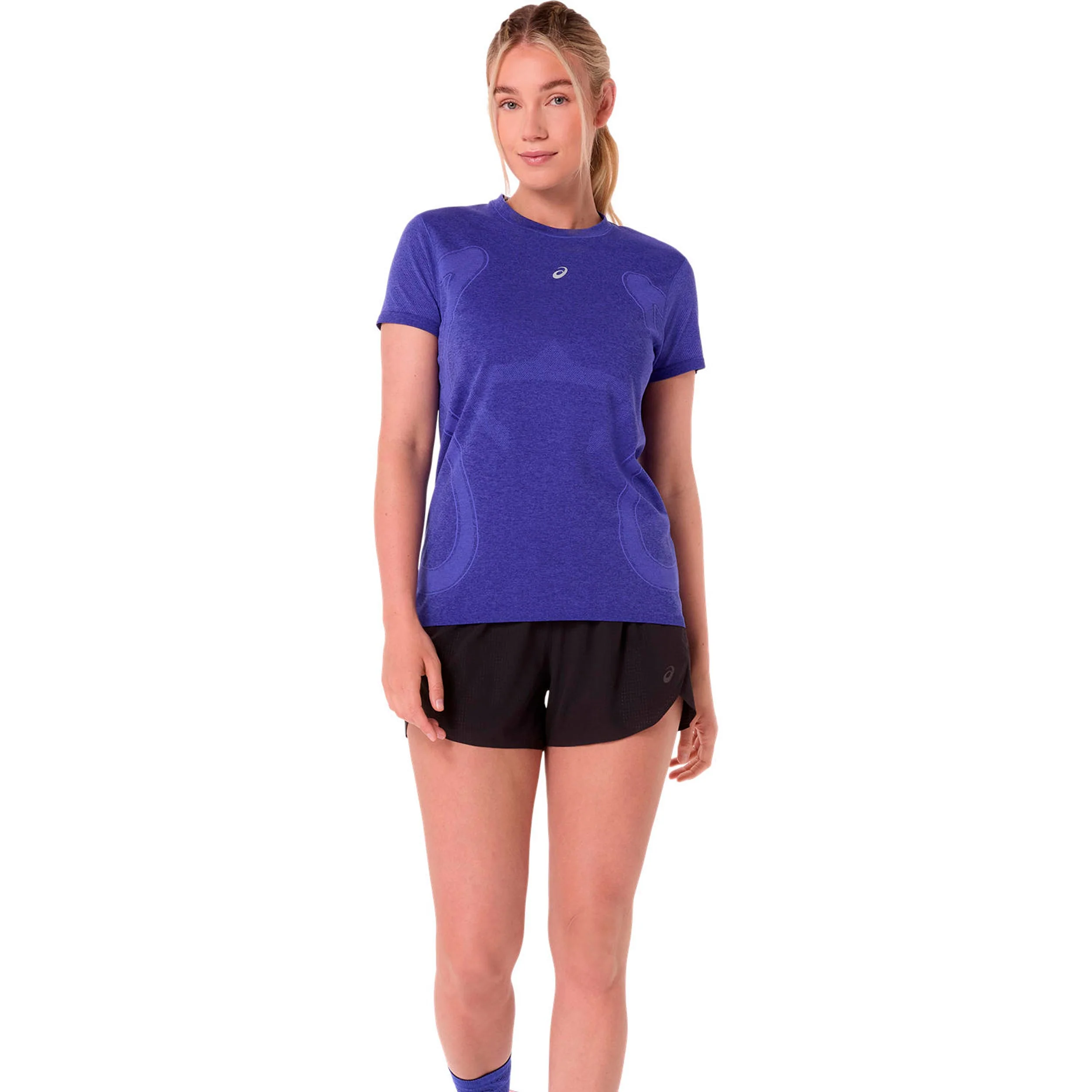 Road Seamless Hardloopshirt Dames - blauw, lila - Image 7