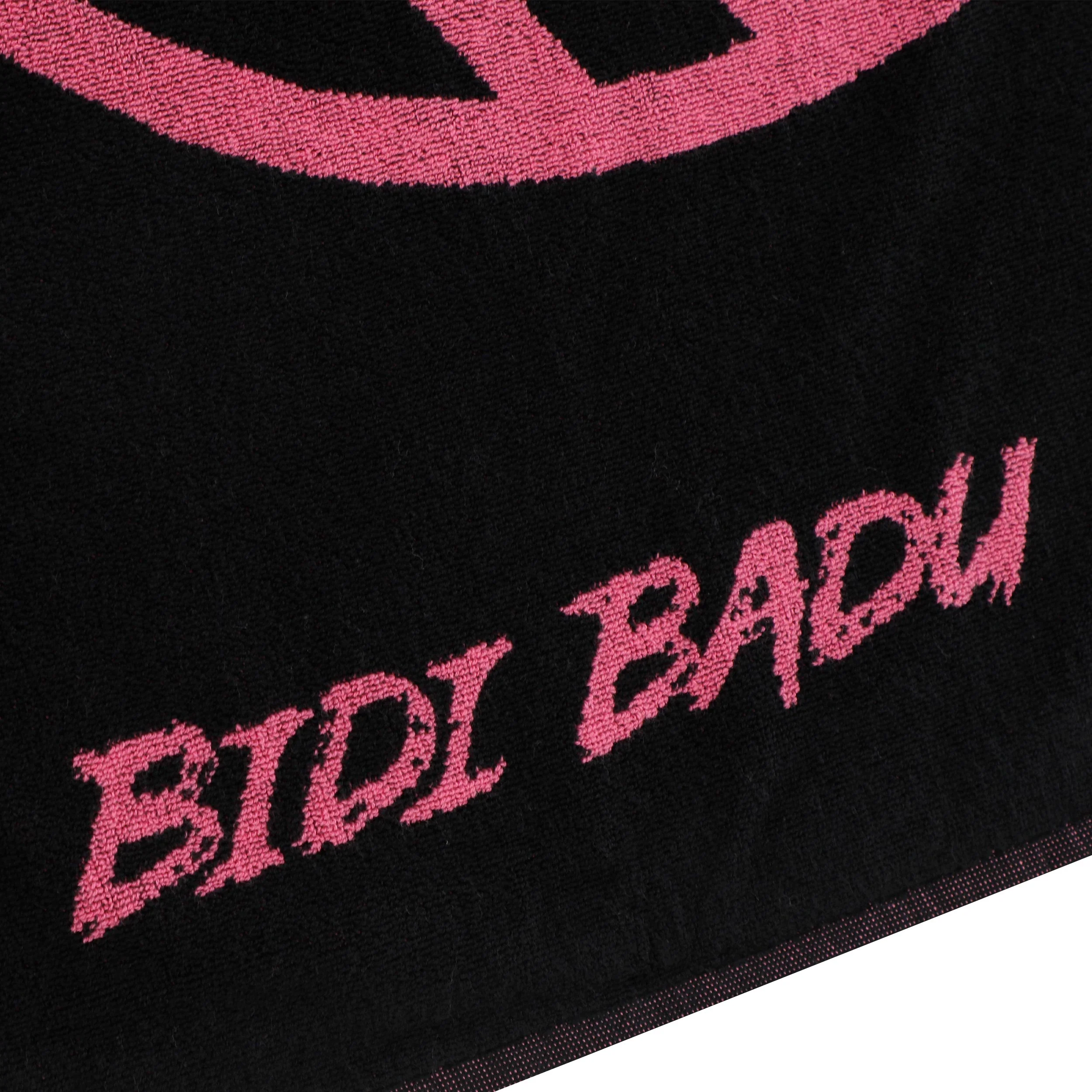 Badehandtuch 50x100cm Handdoek -zwart,pink - Image 4