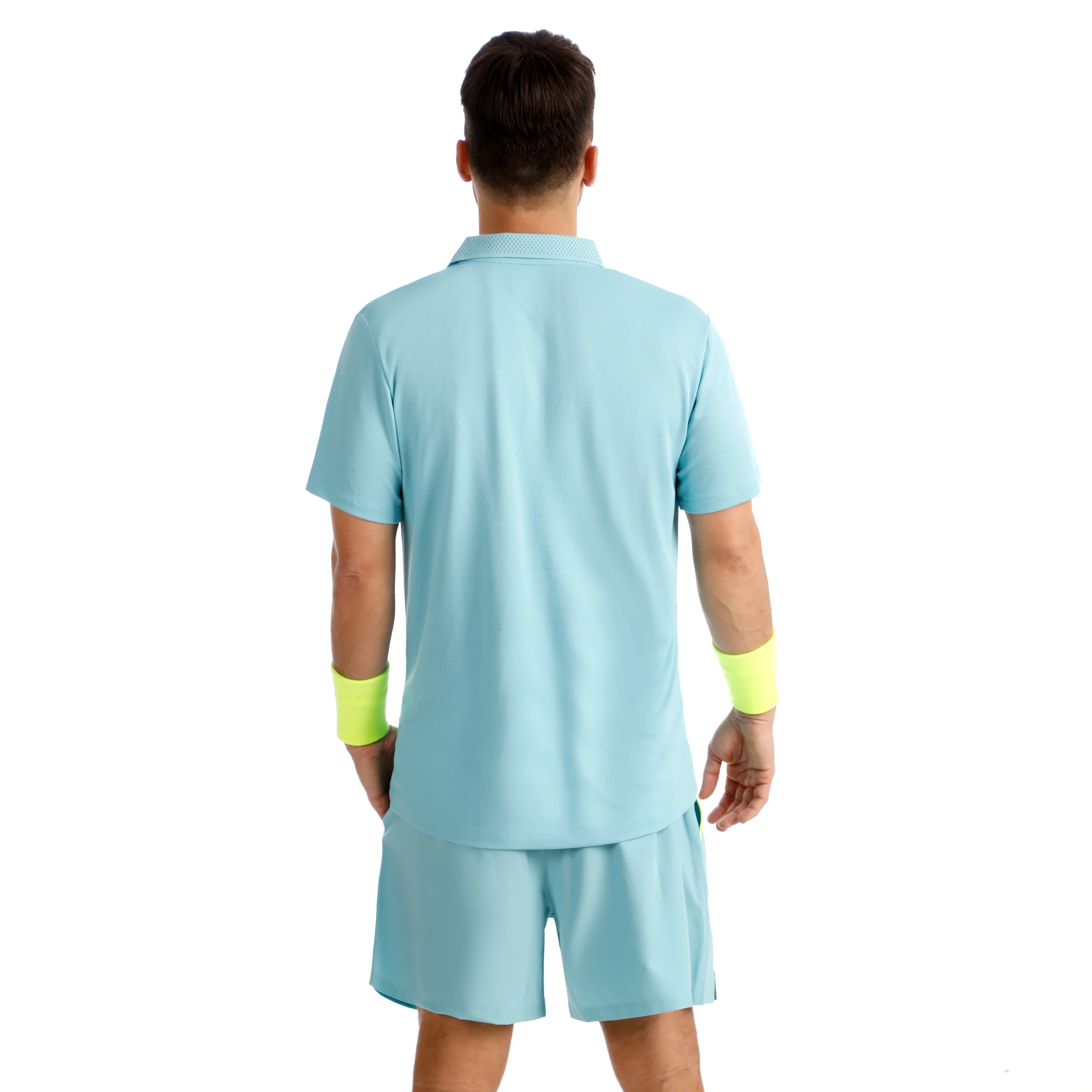 Solid Polo Heren-petrolblauw - Image 5