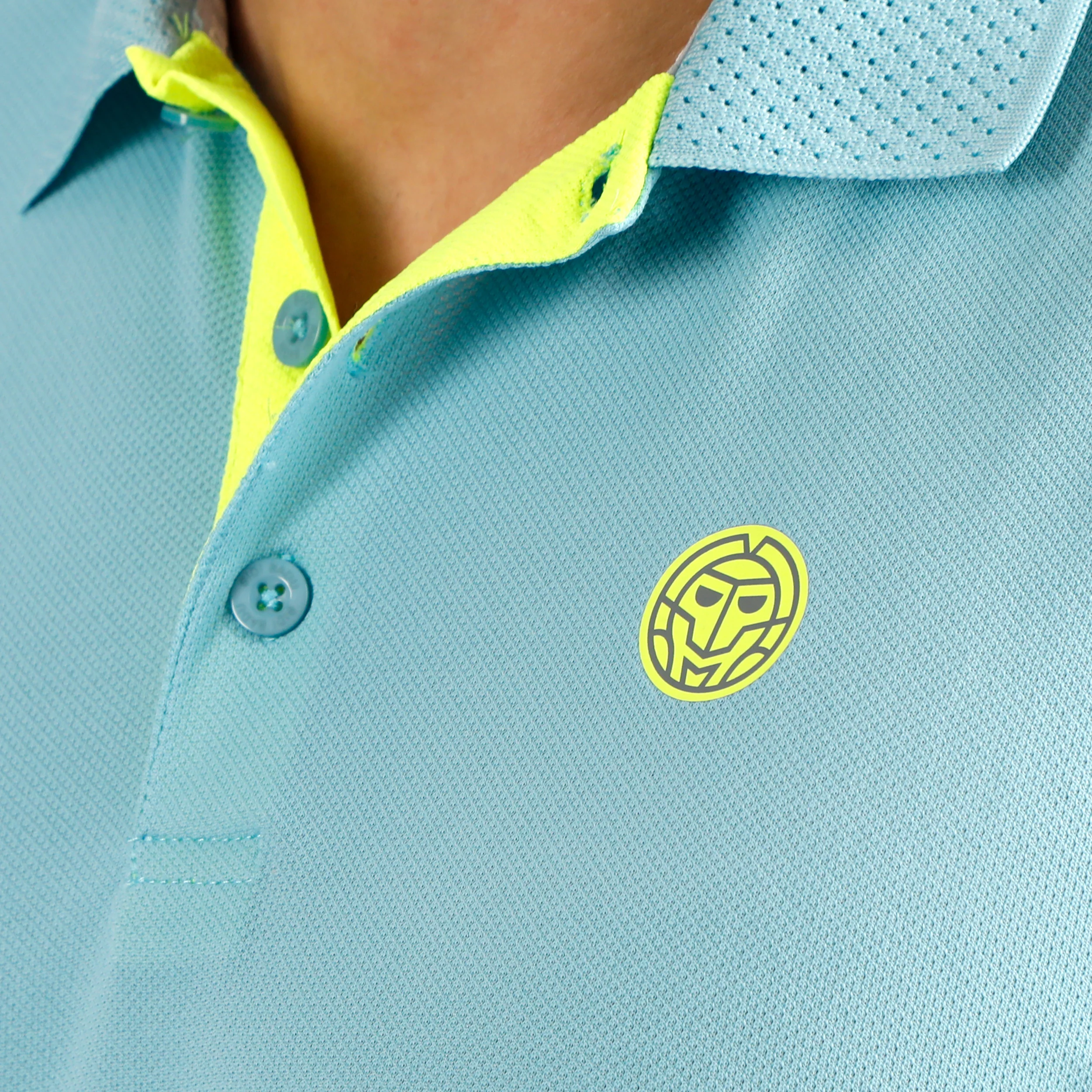 Solid Polo Heren-petrolblauw - Image 7