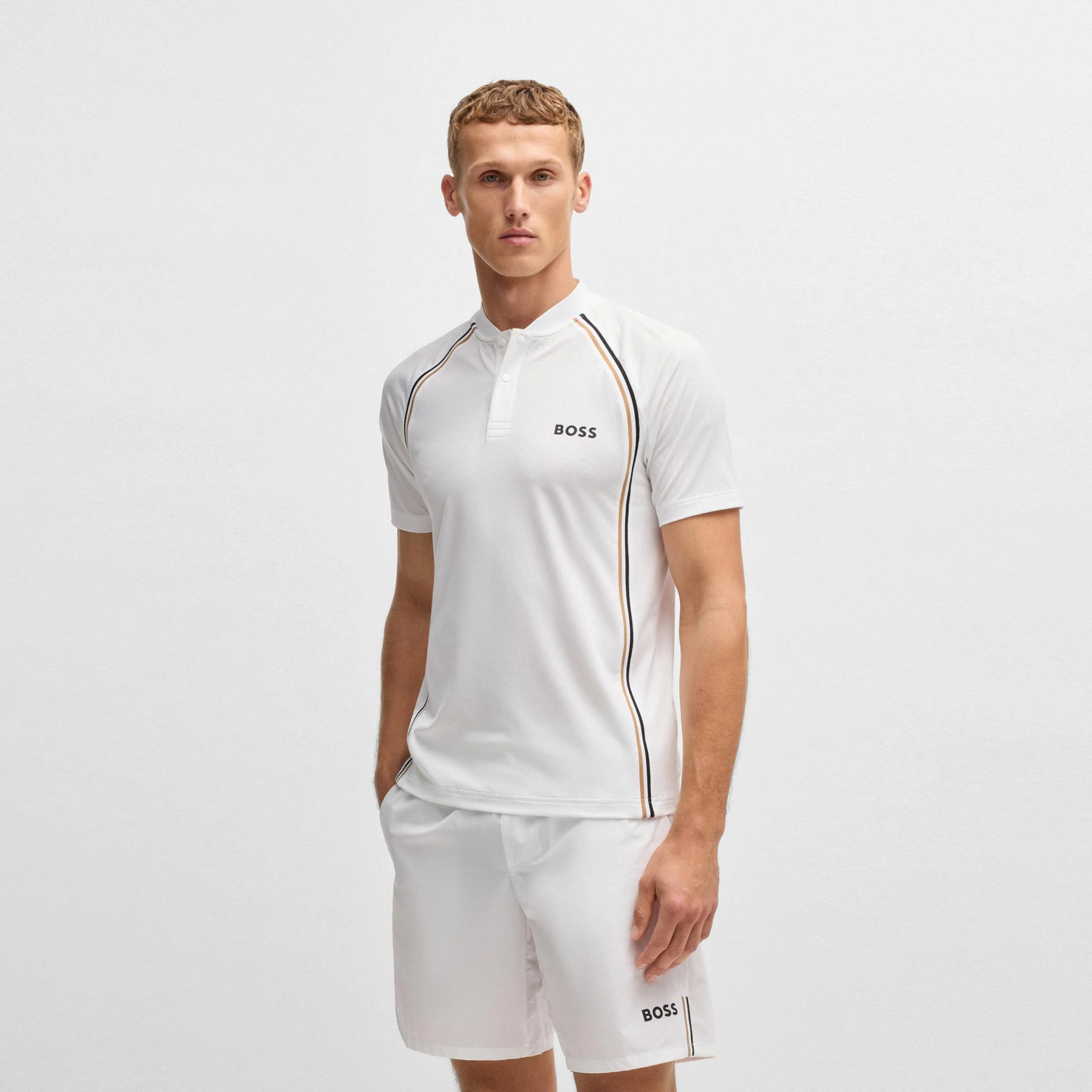 Pariq TOC Mesh Polo Heren-Wit - Image 2