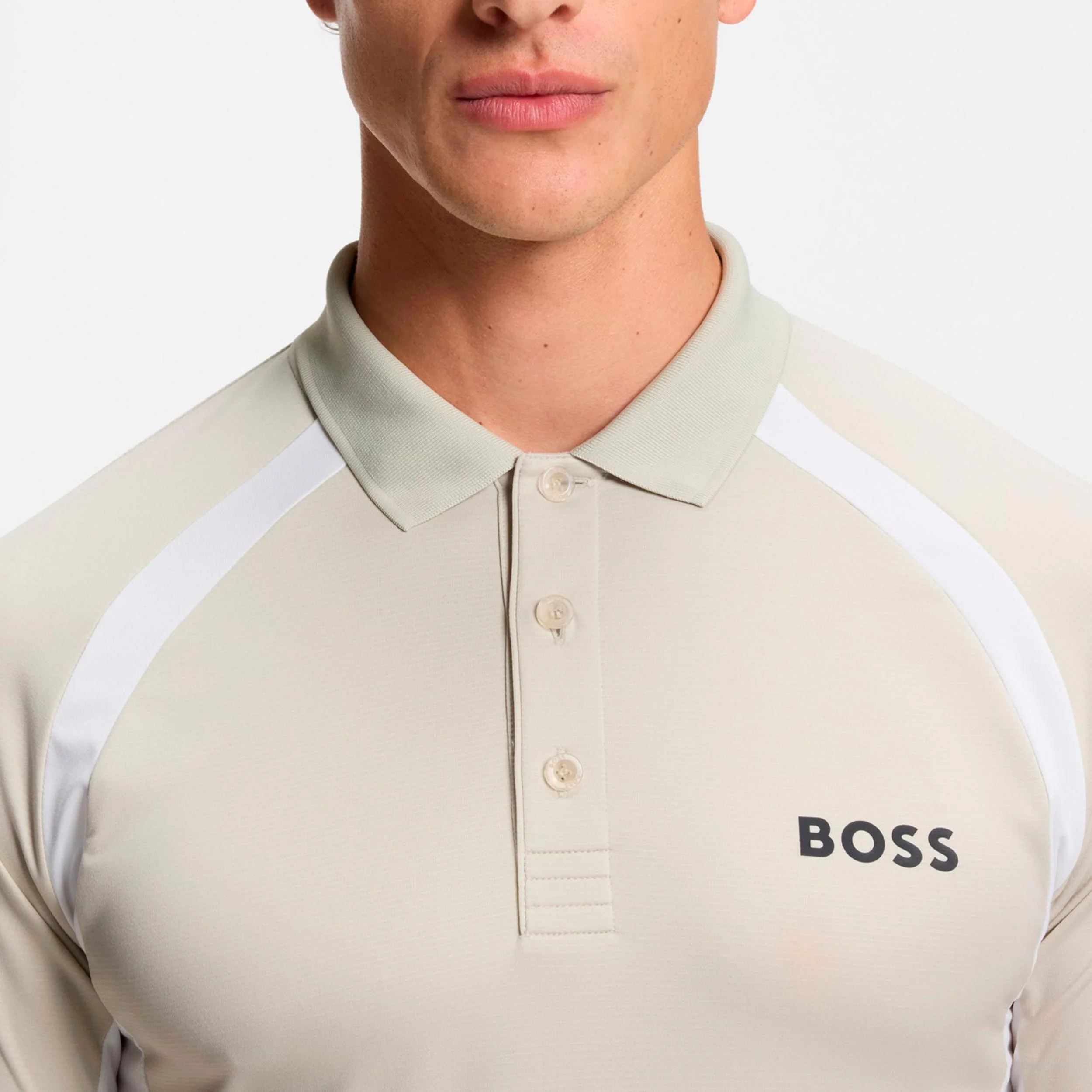 Spin Polo Heren-beige - Image 3