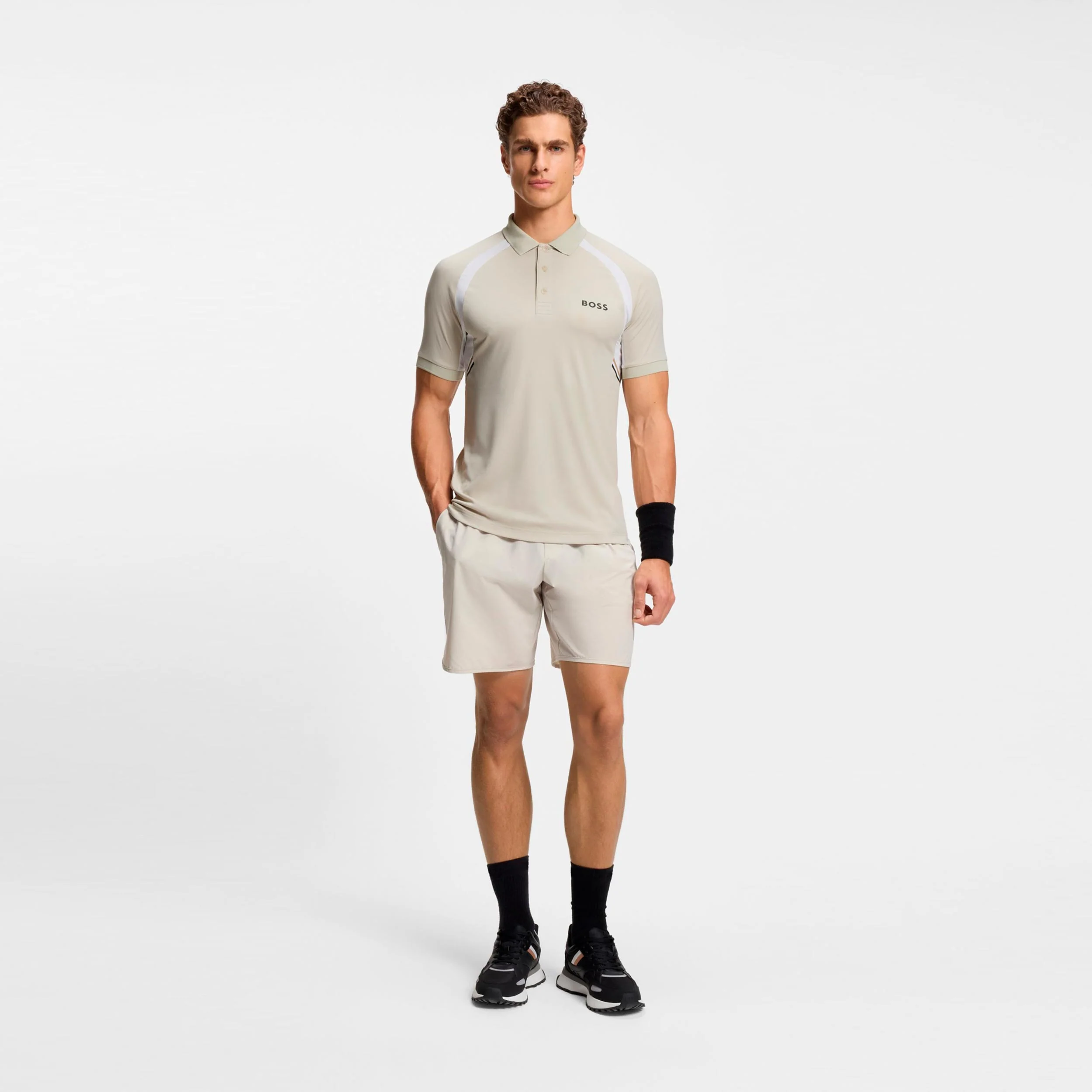 Spin Polo Heren-beige - Image 4