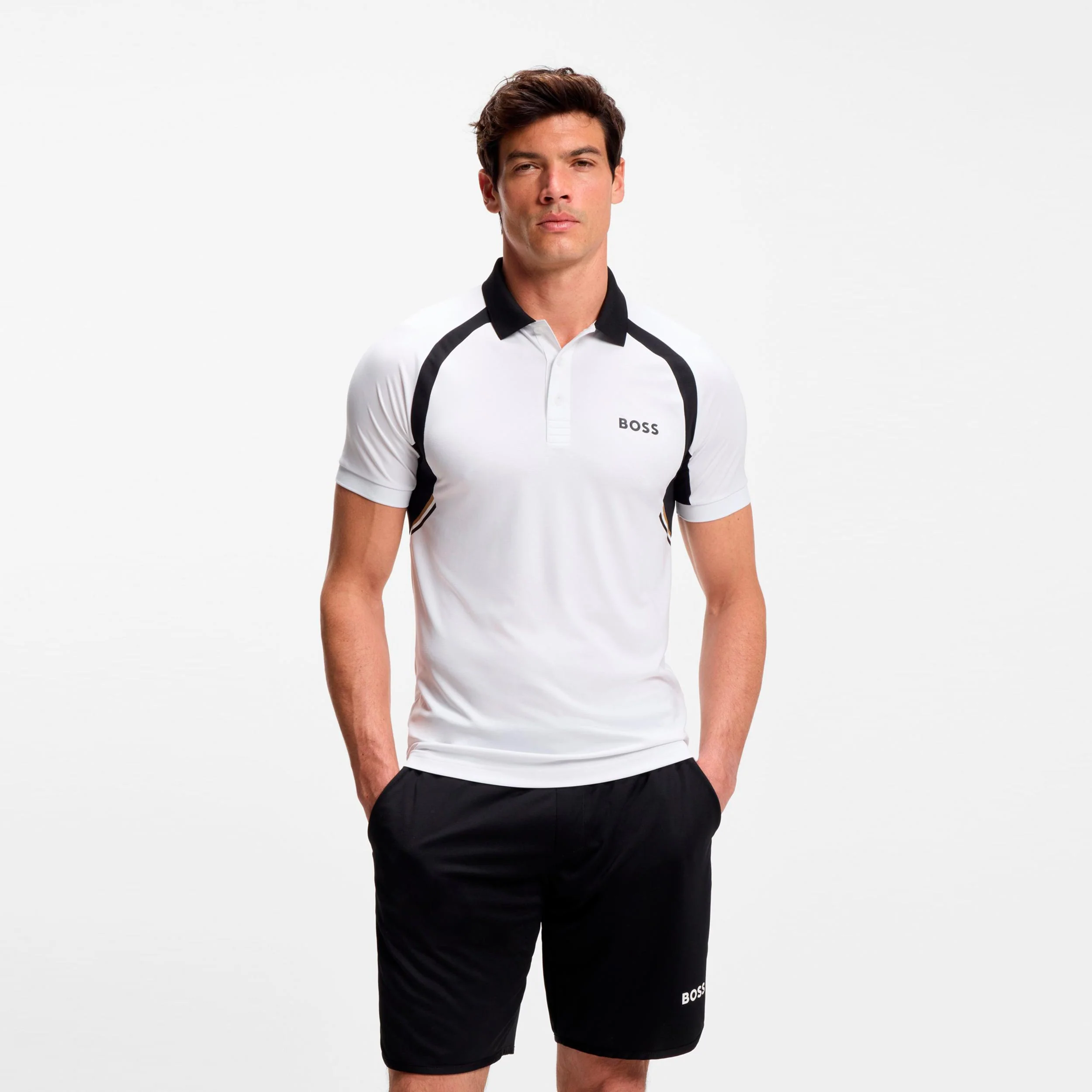Spin Polo Heren-wit