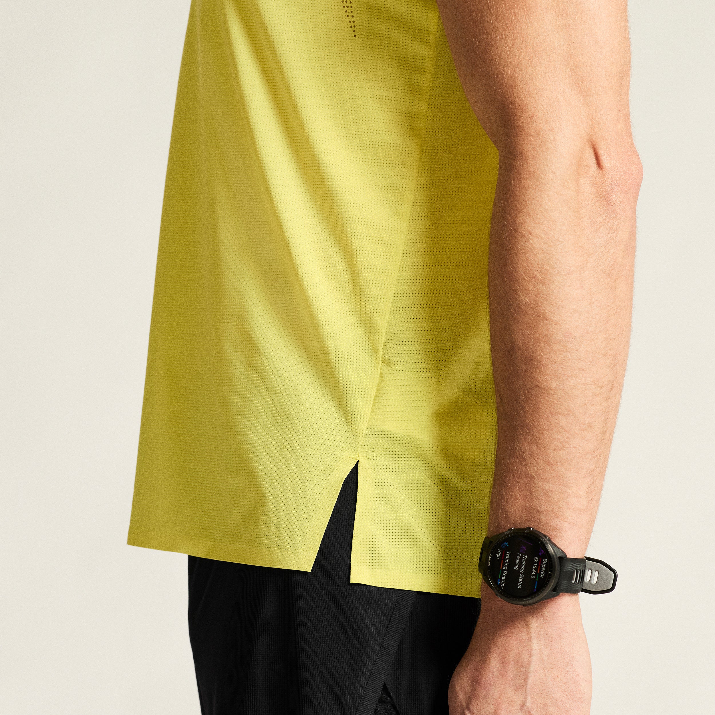 Race Day Hardloopshirt Heren - geel - Image 8