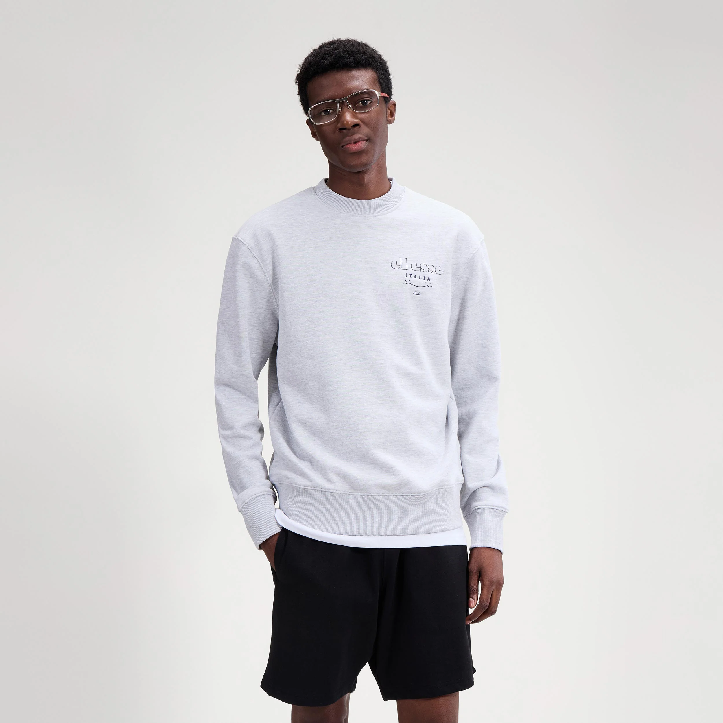 Scroll Sweatshirt Heren - lichtgrijs