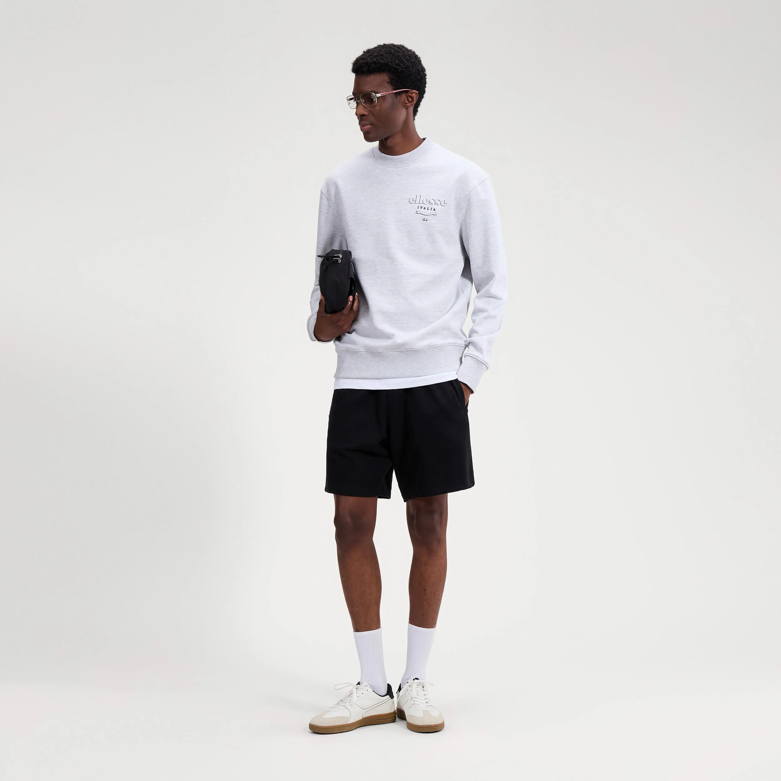 Scroll Sweatshirt Heren - lichtgrijs - Image 4