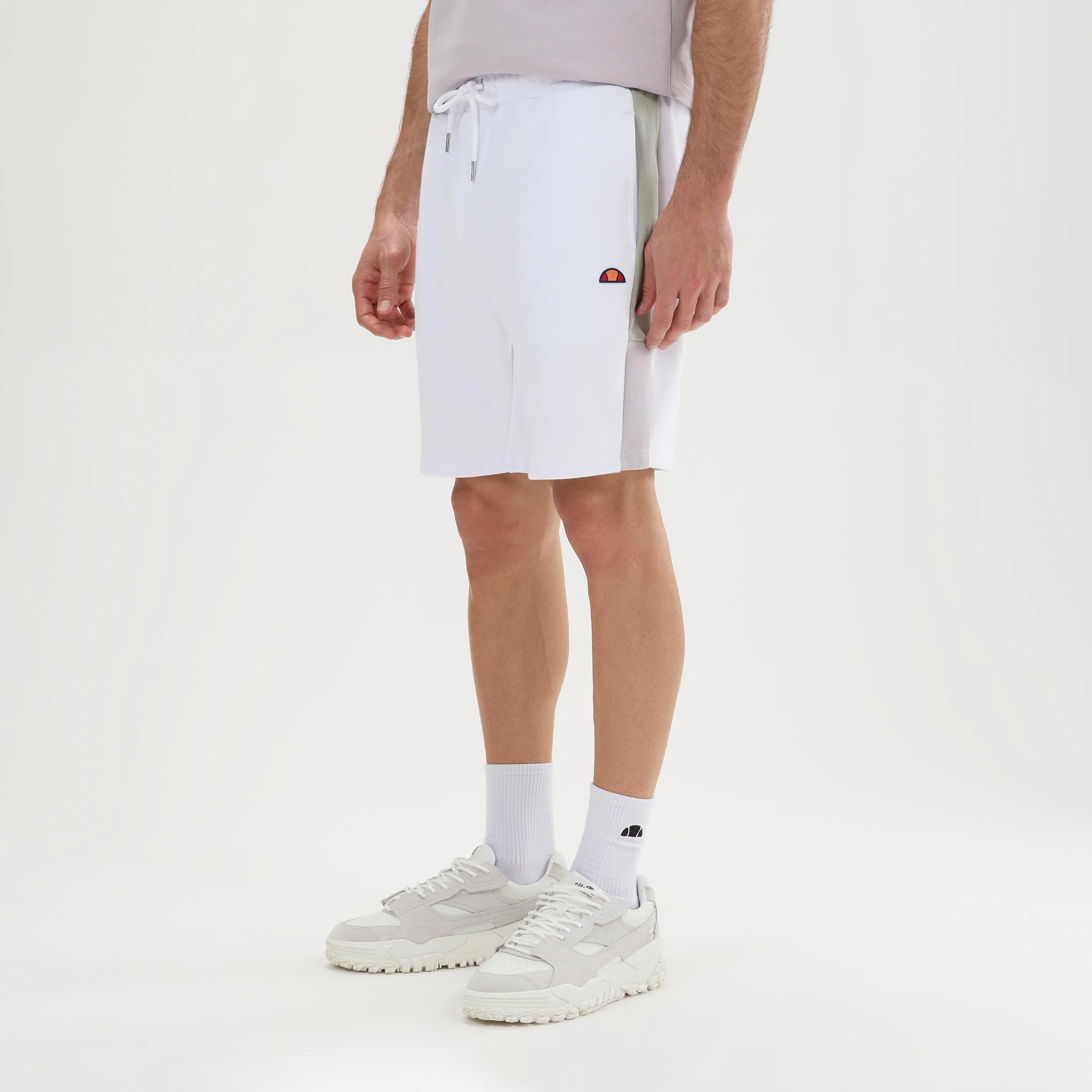 Turi Shorts Heren - wit, grijs