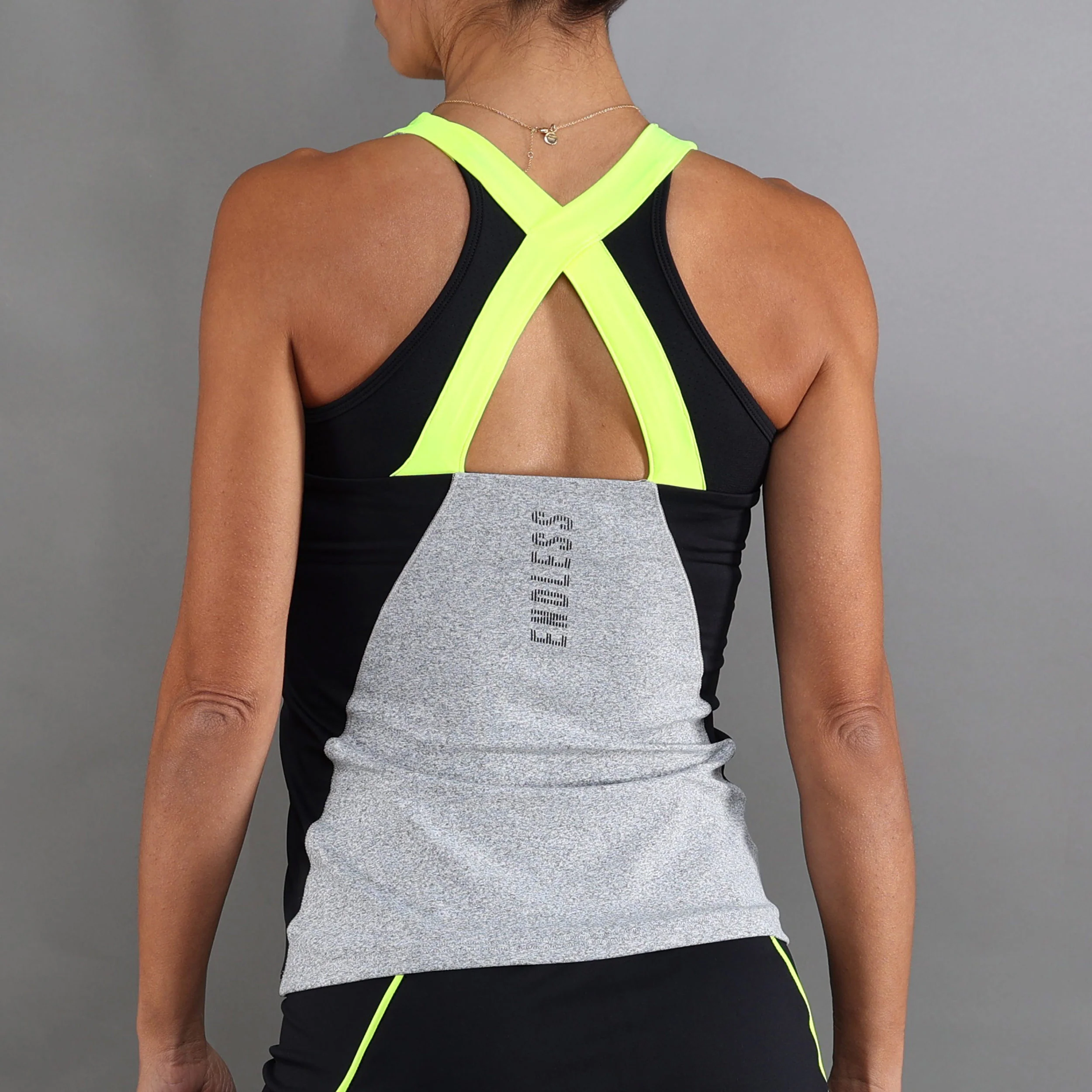 Grace Tanktop Dames-Grijs,Zwart - Image 2