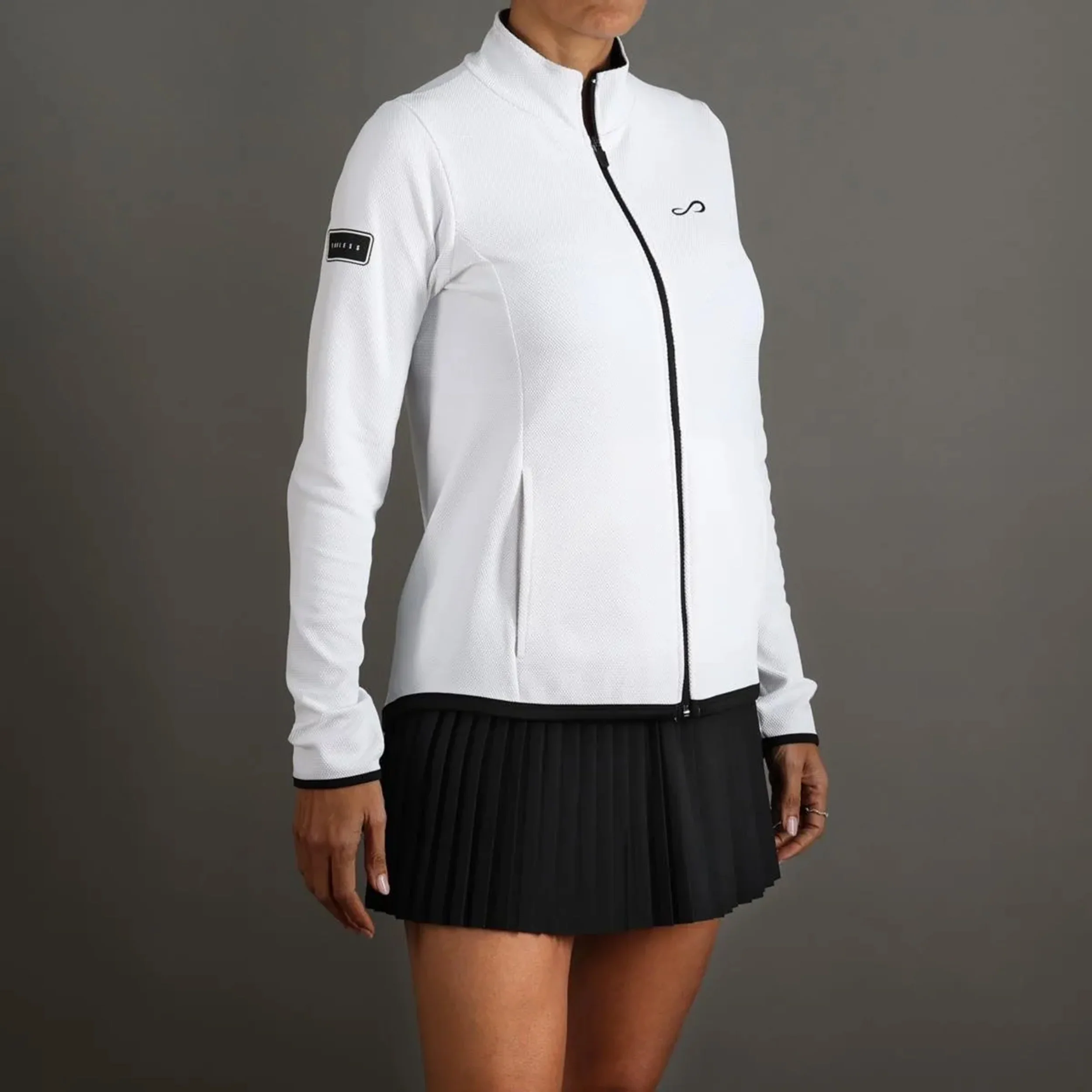 Lithe Trainingsjack Dames - wit, - Image 6