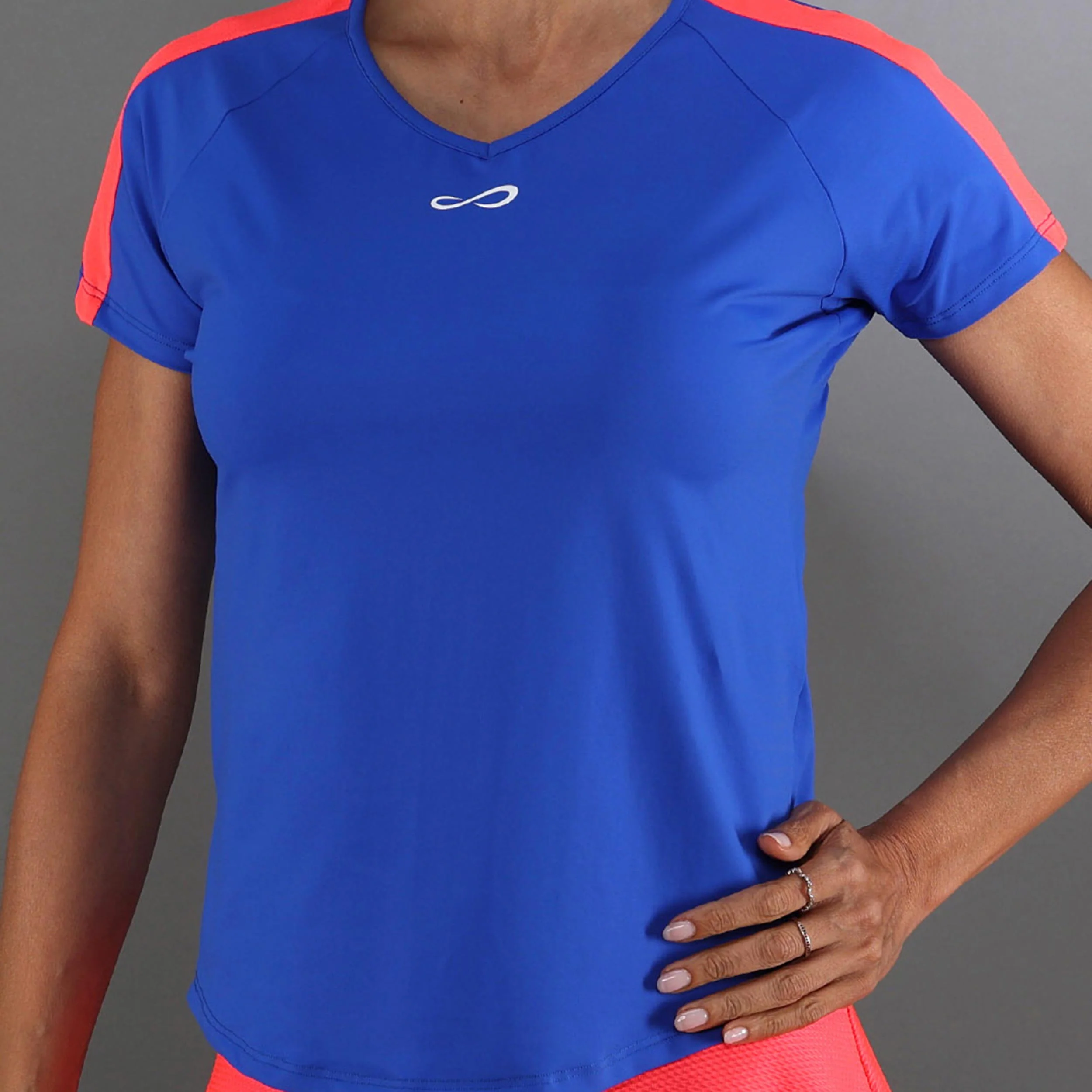 T-shirt Dames-blauw - Image 3