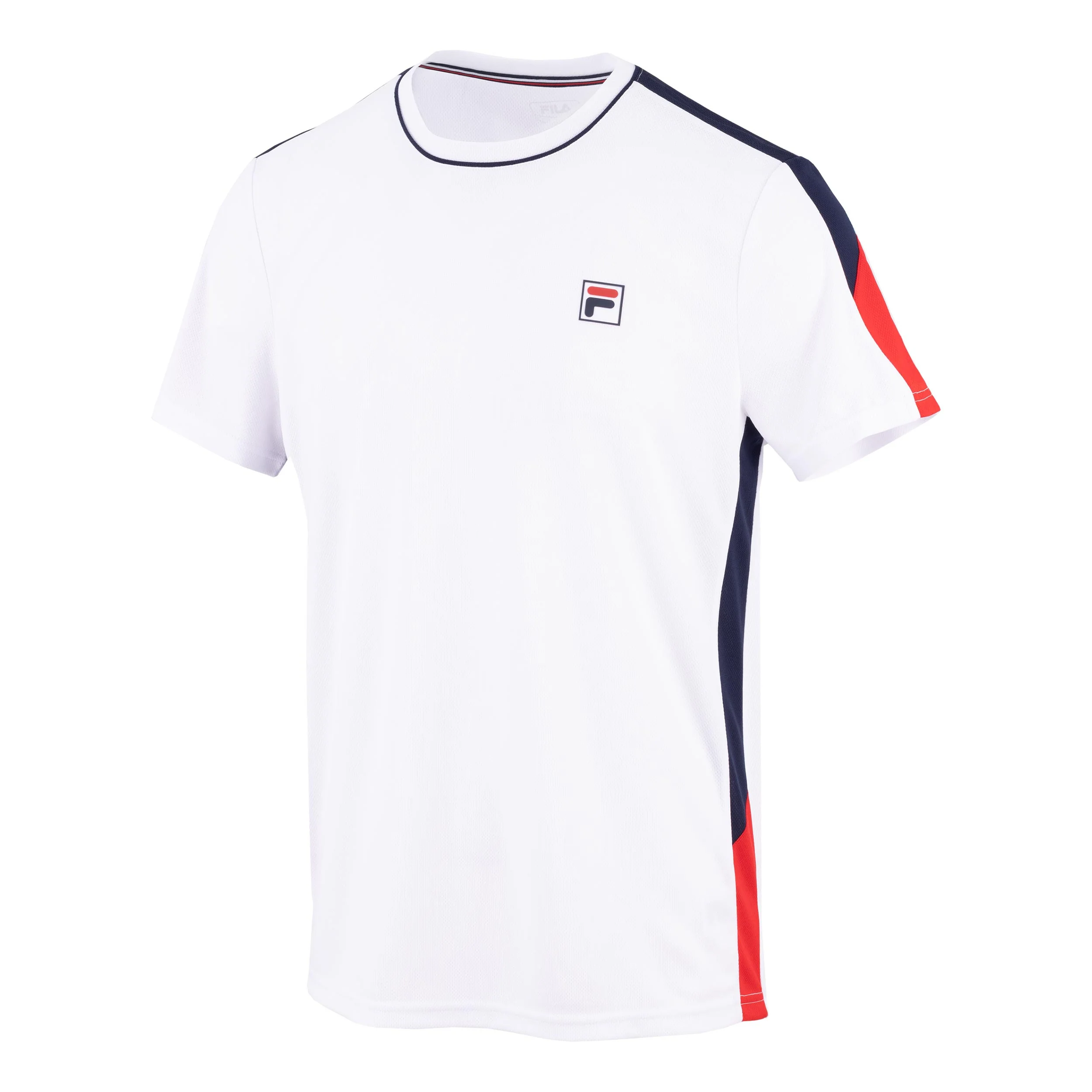 Gabriel T-shirt Heren - wit, donkerblauw