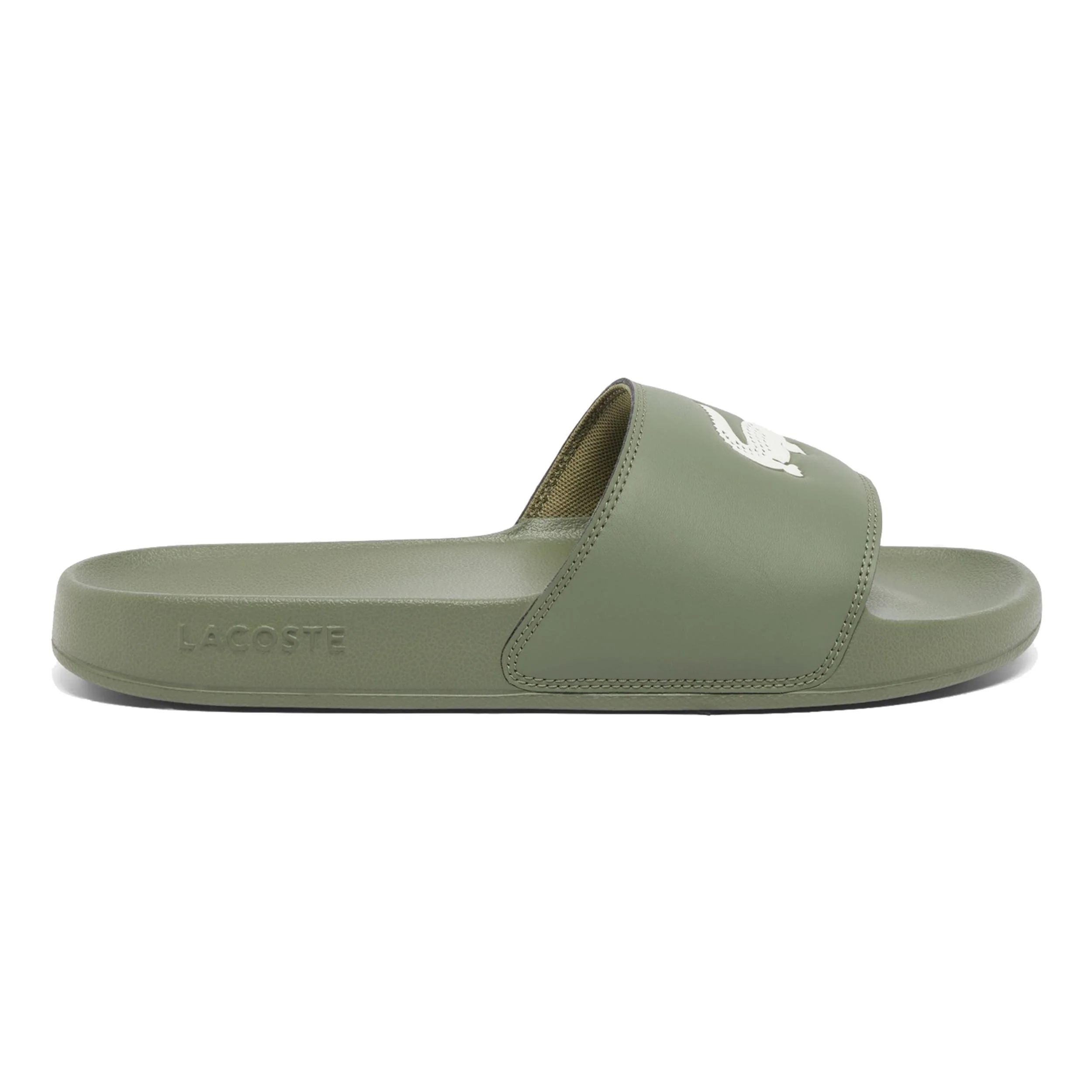 Serve Badslippers Heren - kaki, wit