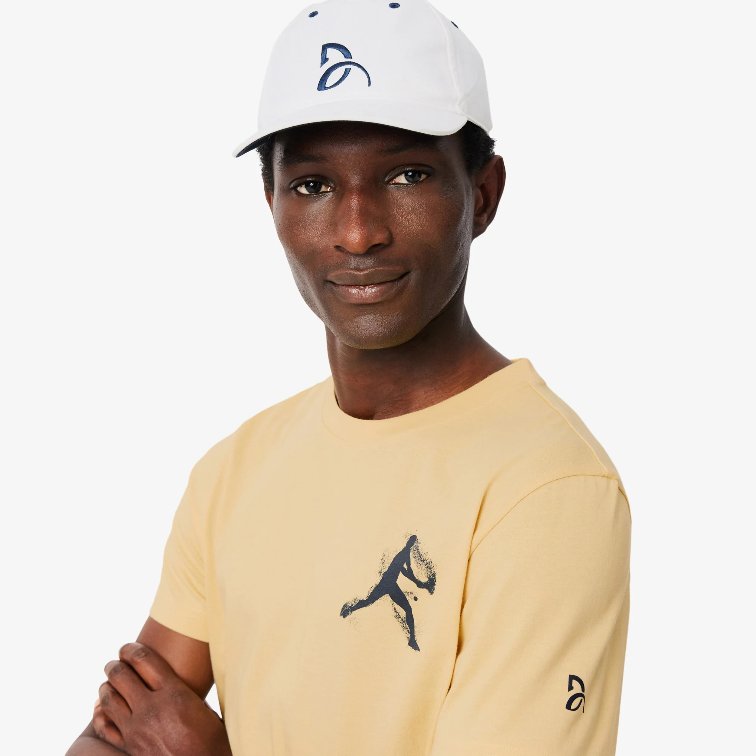 T-shirt & Cap Heren - beige, wit - Image 3