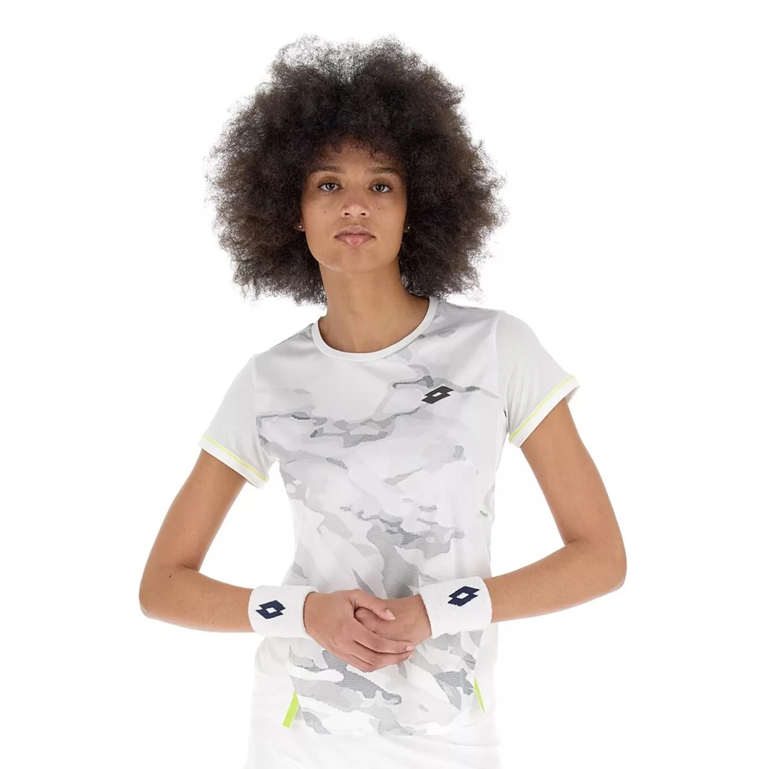 Tech T-shirt Dames-Wit,Grijs - Image 6
