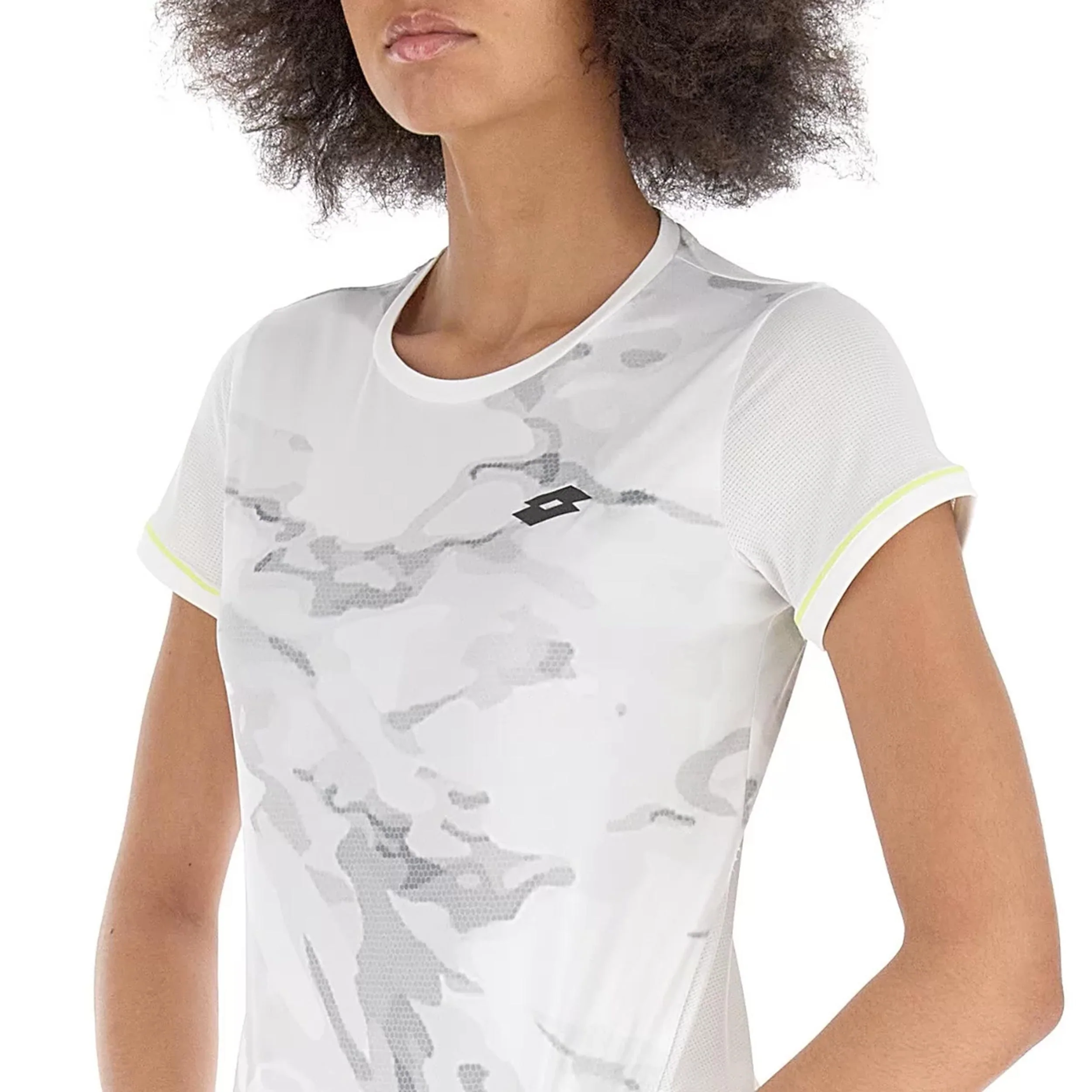 Tech T-shirt Dames-Wit,Grijs - Image 8