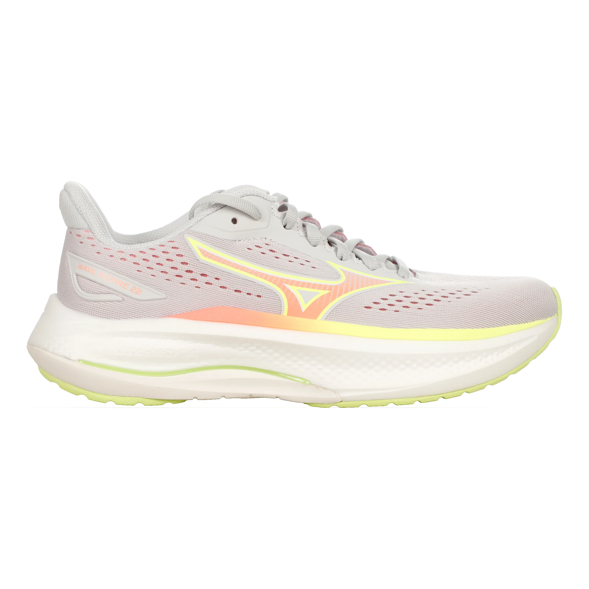 Wave Inspire 22 Stabiliteitsschoen Dames - lichtgrijs, neongeel